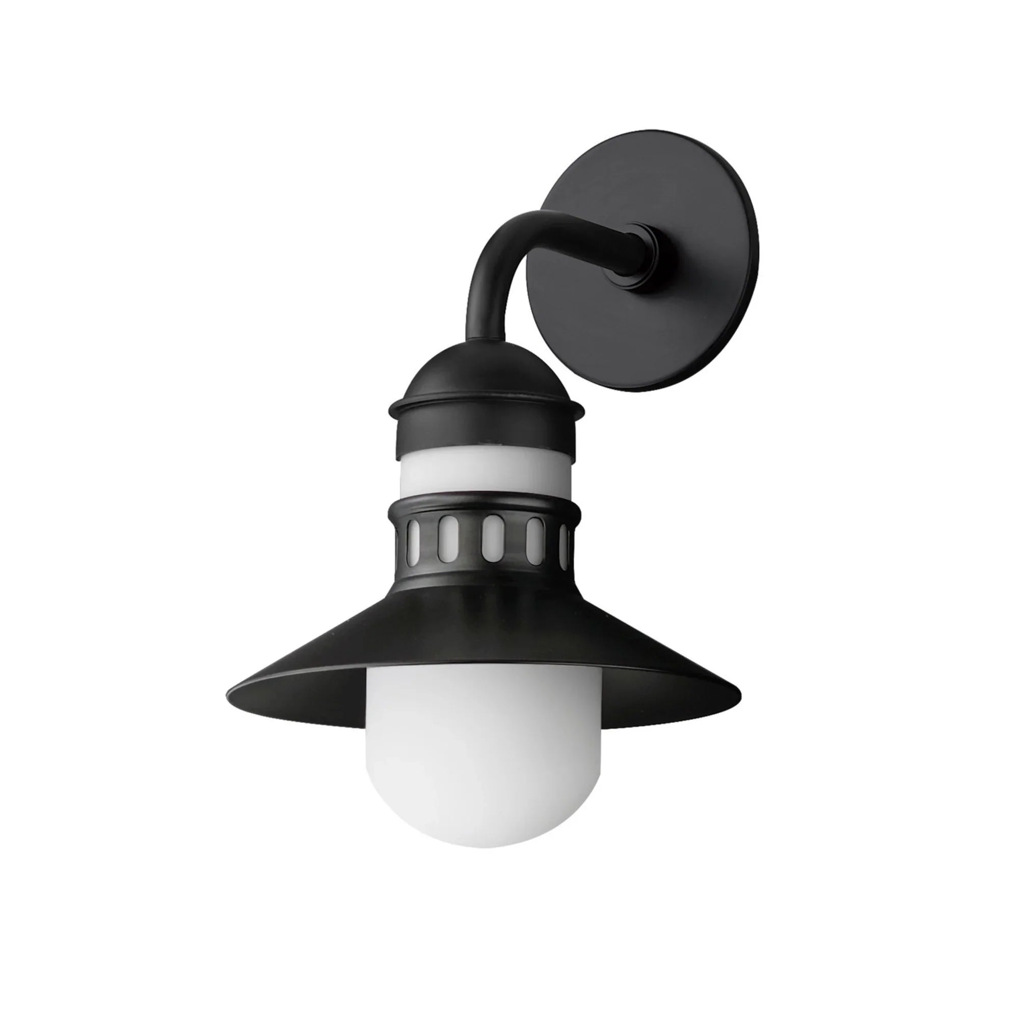 Admiralty 15" Outdoor Wall Sconce, Black Finish - Bees Lighting