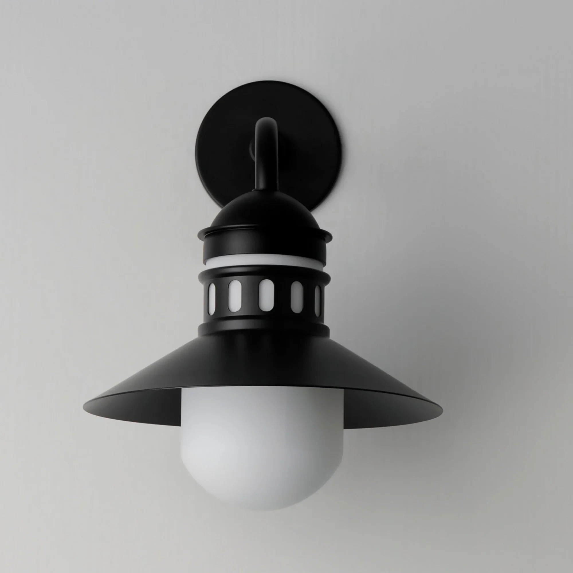Admiralty 17" Outdoor Wall Sconce, Black Finish - Bees Lighting