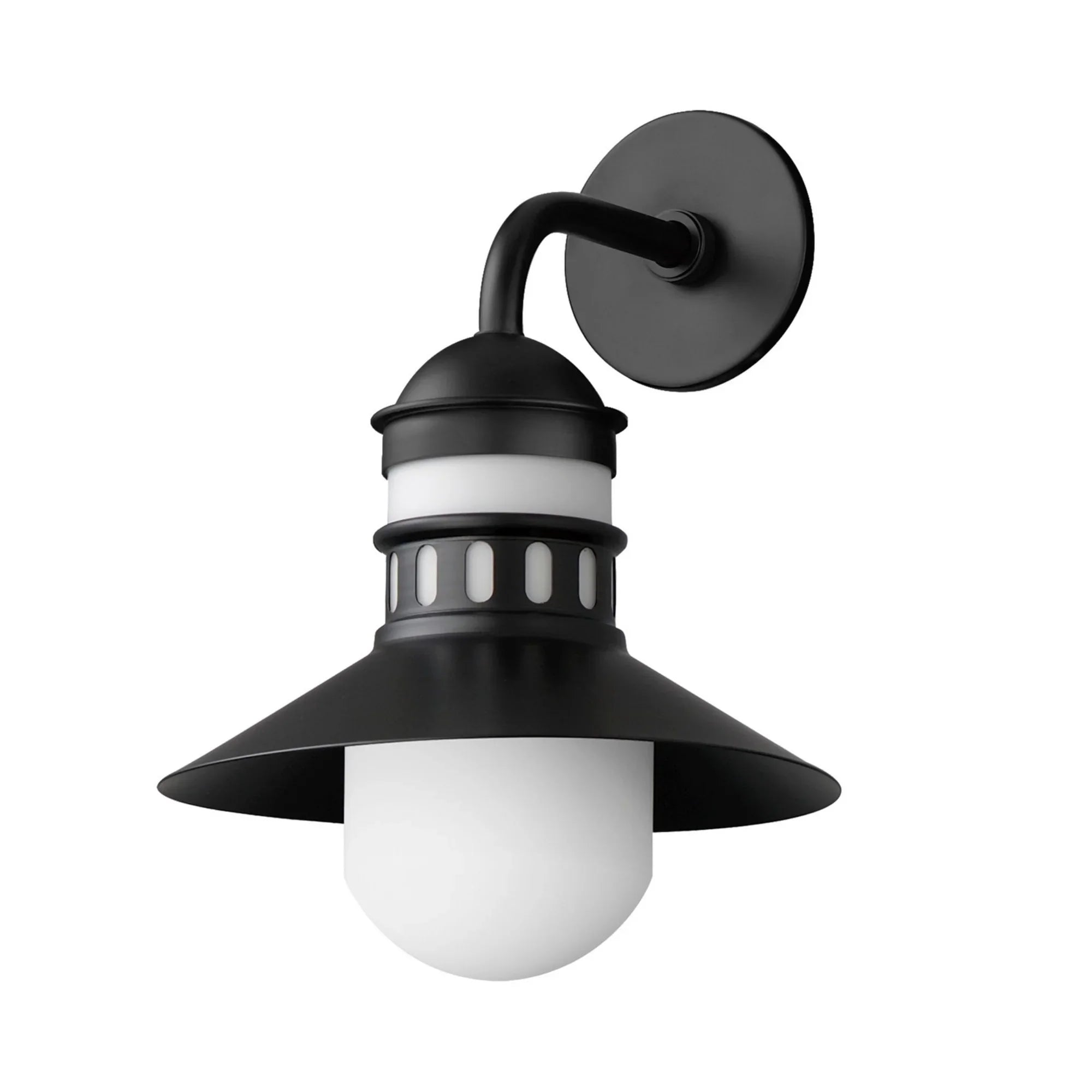 Admiralty 17" Outdoor Wall Sconce, Black Finish - Bees Lighting