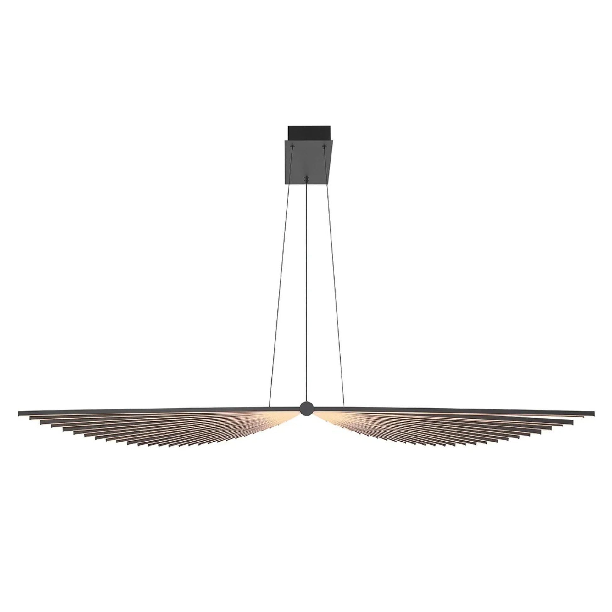 Seraph 59" LED Grand Chandelier, Black Finish - Bees Lighting