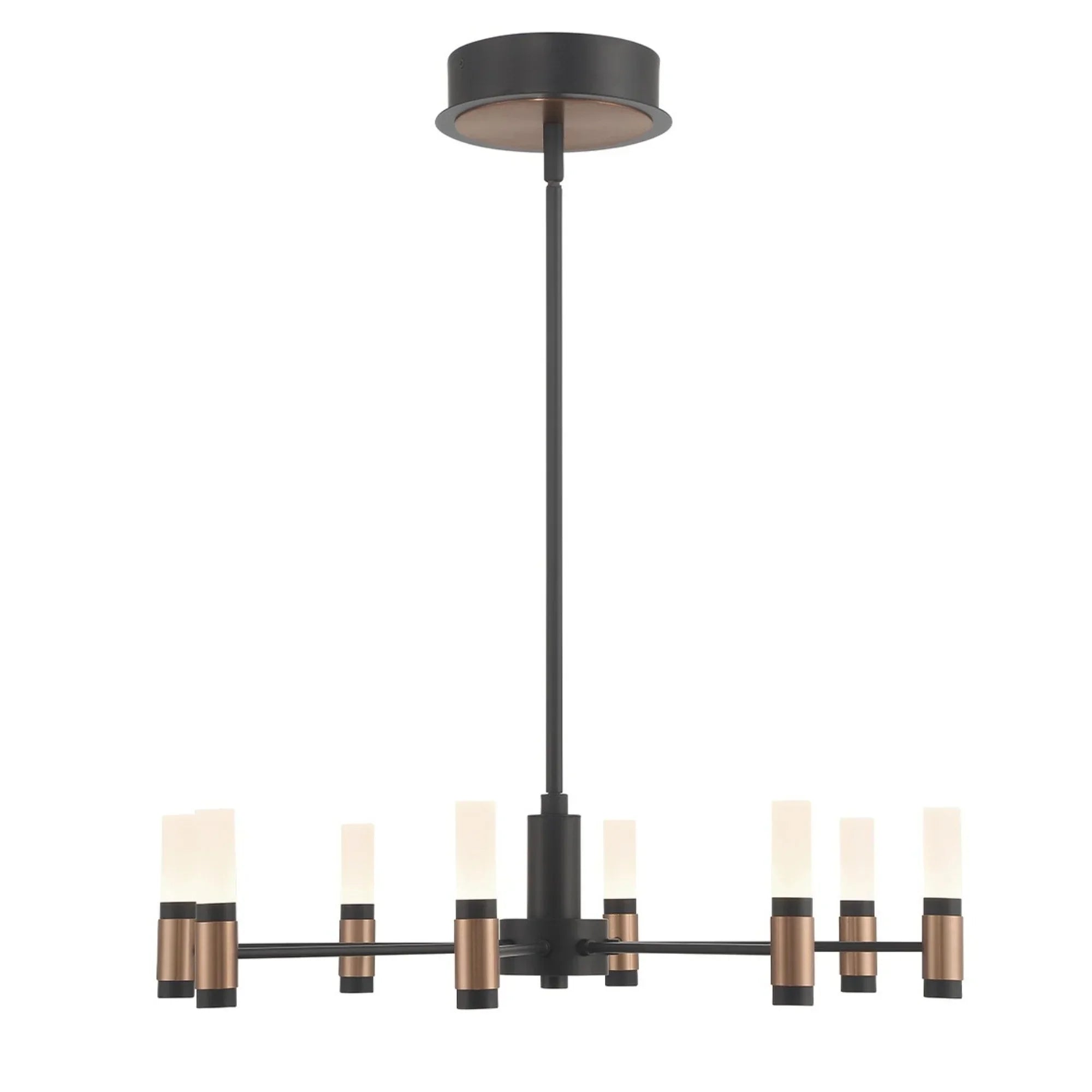 Albany LED Chandelier Black & Brass - Bees Lighting