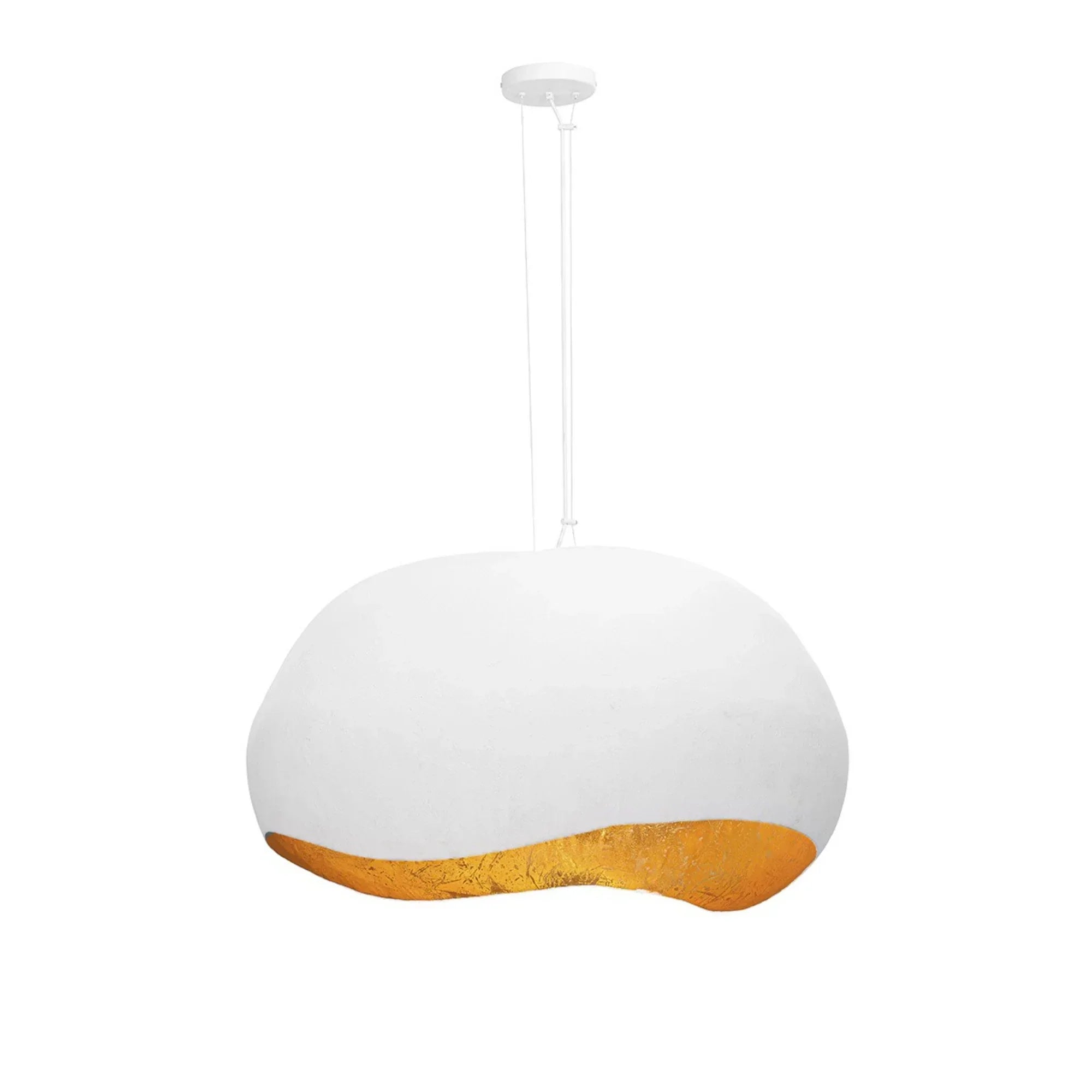Baleia Pendant Light White & Gold Finish - Bees Lighting