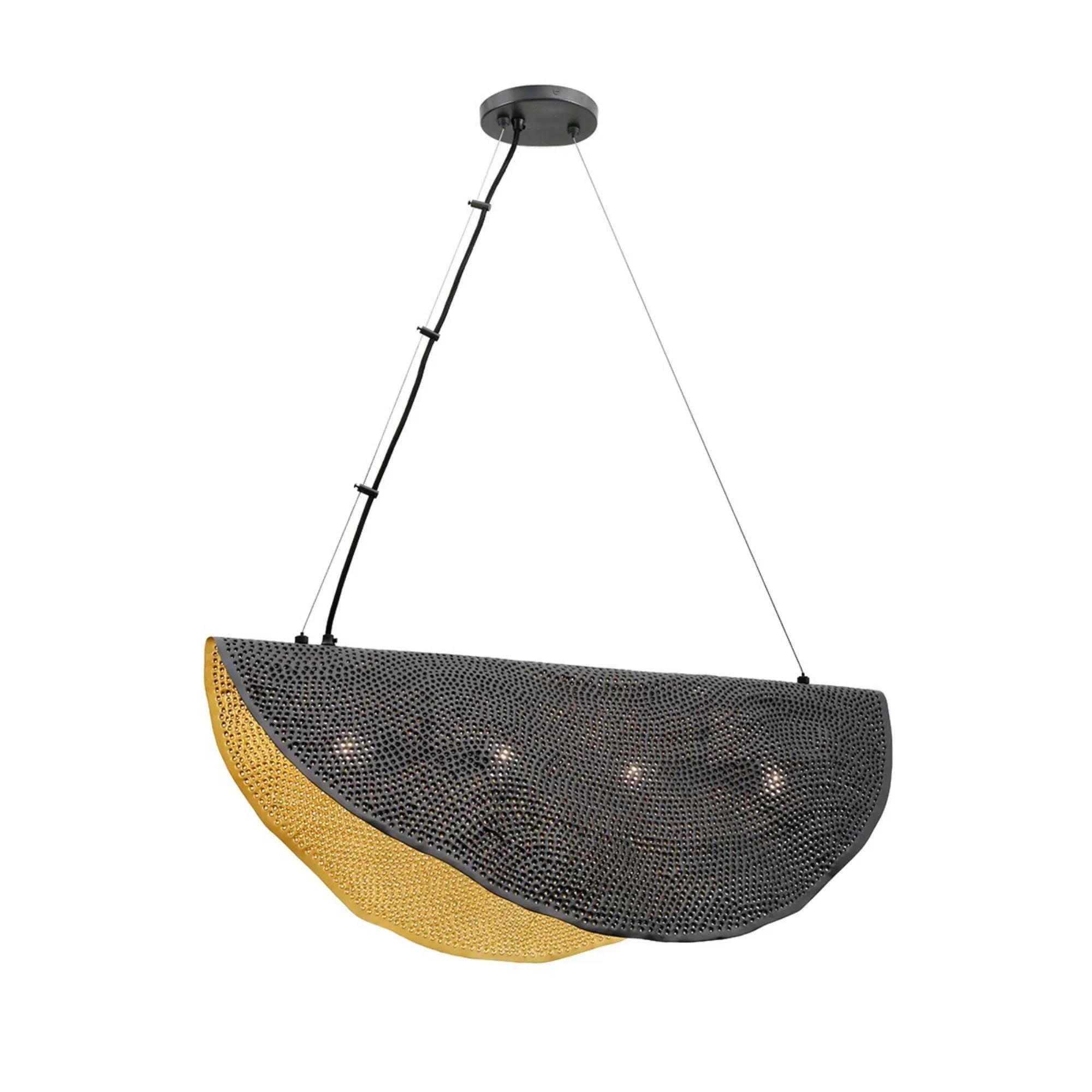 Lahar Chandelier Gold & Bronze Finish - Bees Lighting