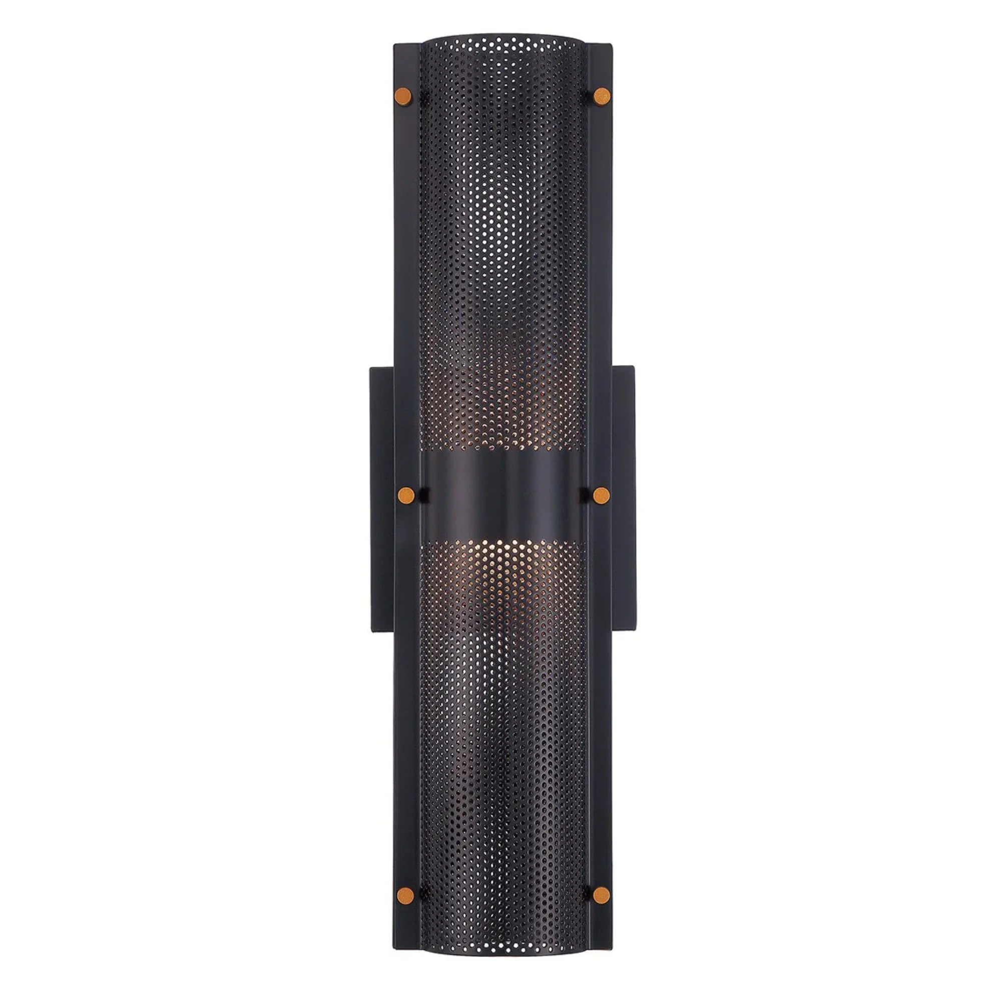 Westcliffe 17" LED Outdoor Wall Sconce, Gold & Black Finish - Bees Lighting