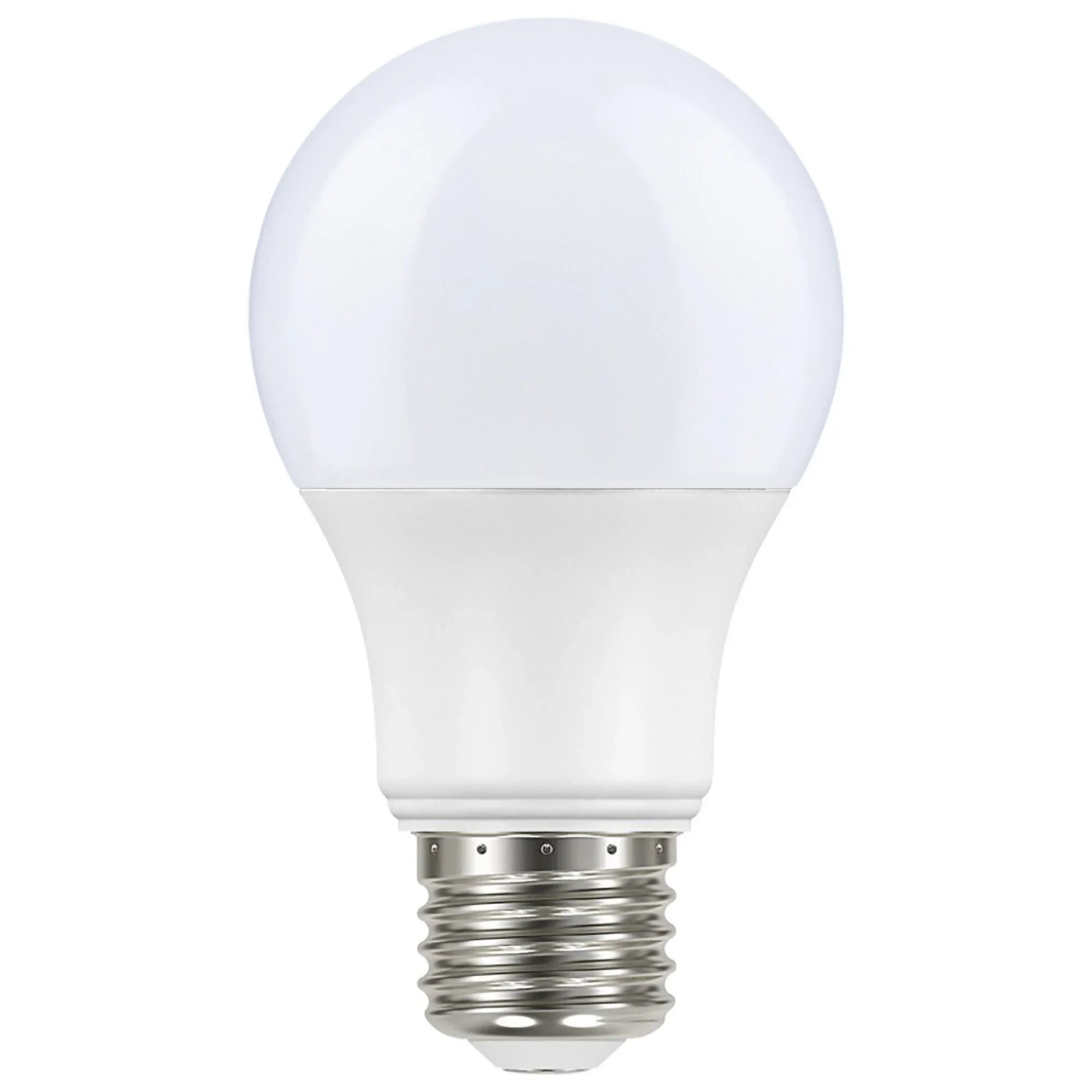 Dusk to Dawn A19 LED Bulb, 8W, 800lm, 2700K, E26 Medium Base, Frosted Finish, With Photocell - Bees Lighting