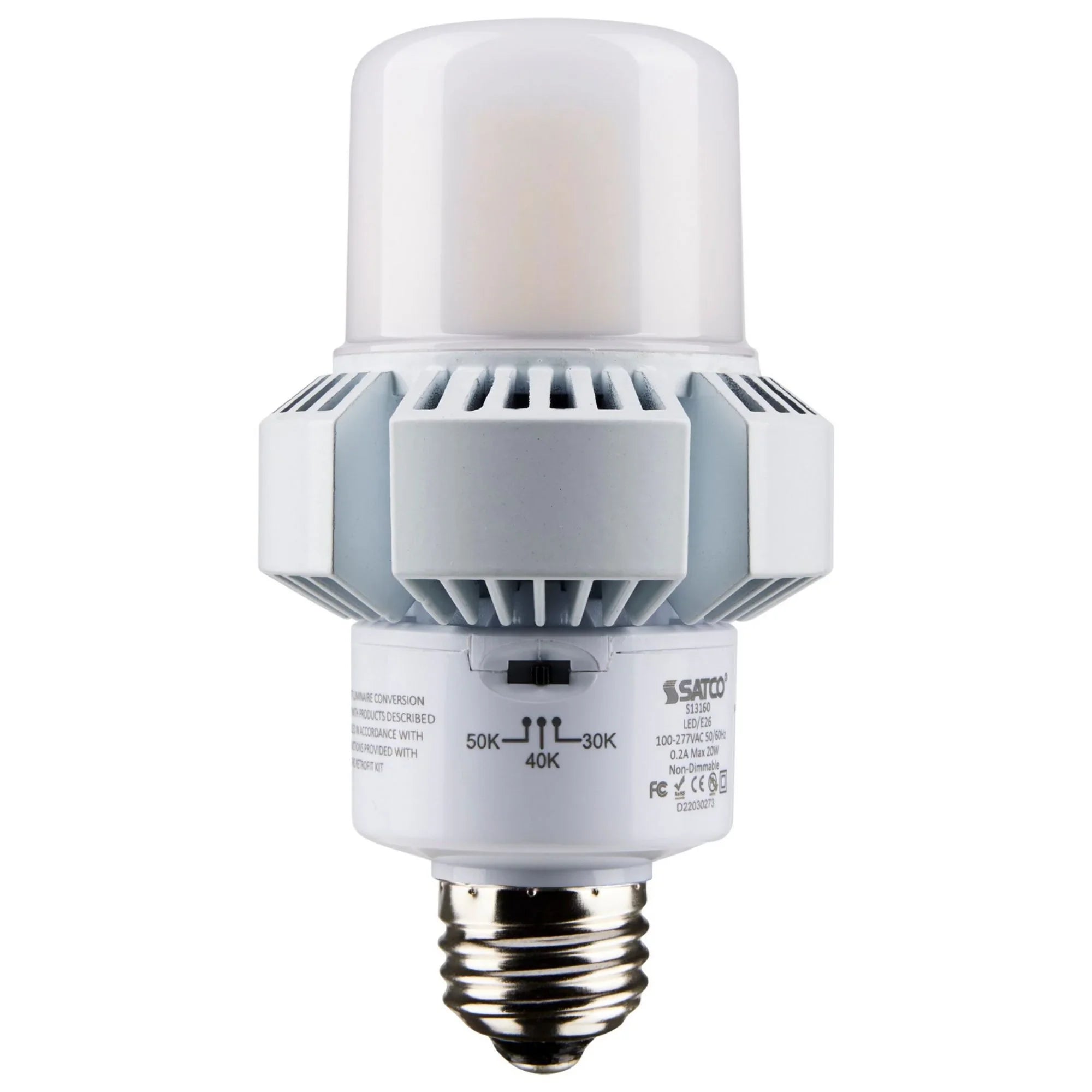 A-Plus 23 LED HID Retrofit Bulb, 20 Watts, 2600 Lumens, Selectable CCT, E26 Base, 120-277V - Bees Lighting