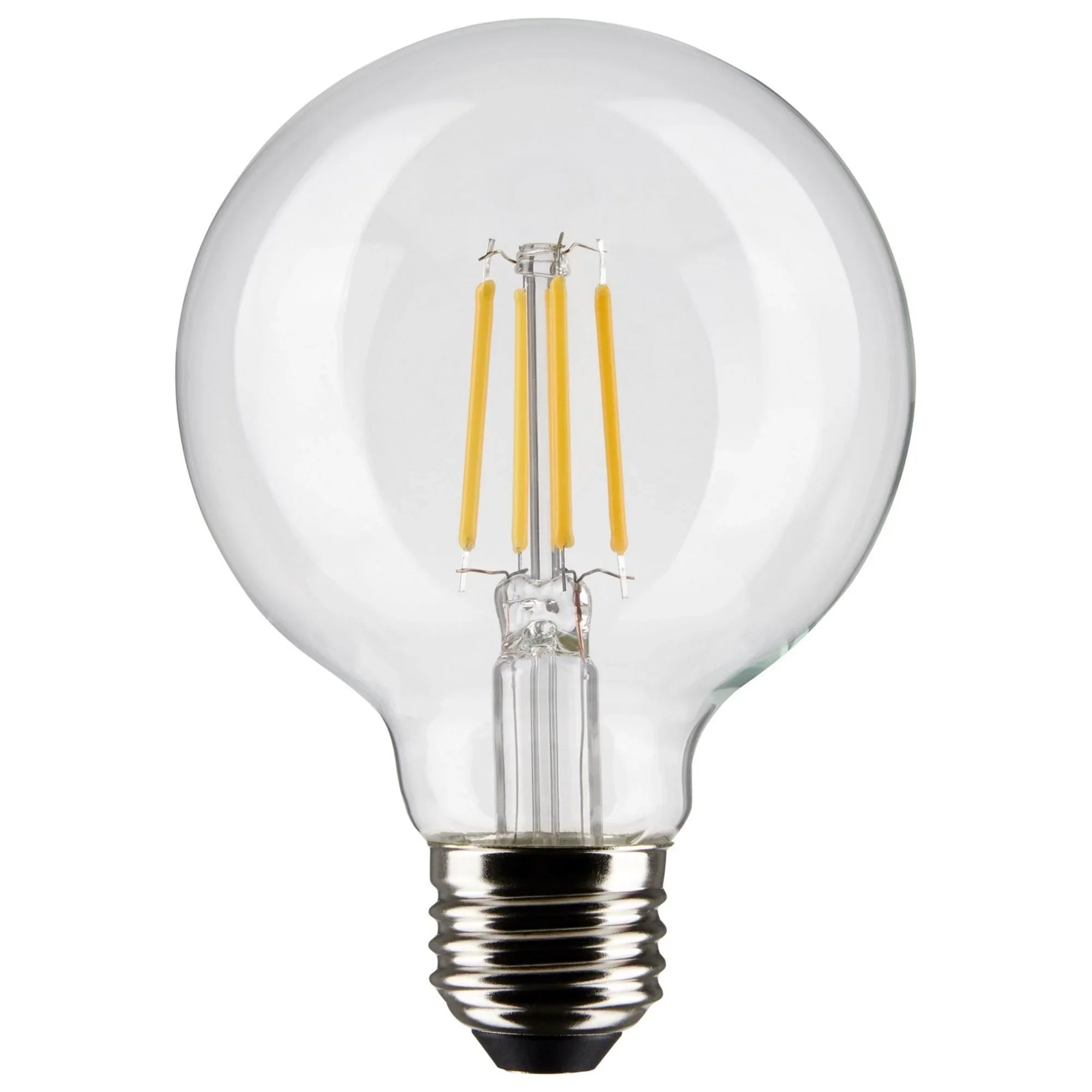 G25 LED Globe Bulb, 6 Watts, 500 Lumens, 60W Equal, 2700K, E26 Medium Base, Clear Finish - Bees Lighting