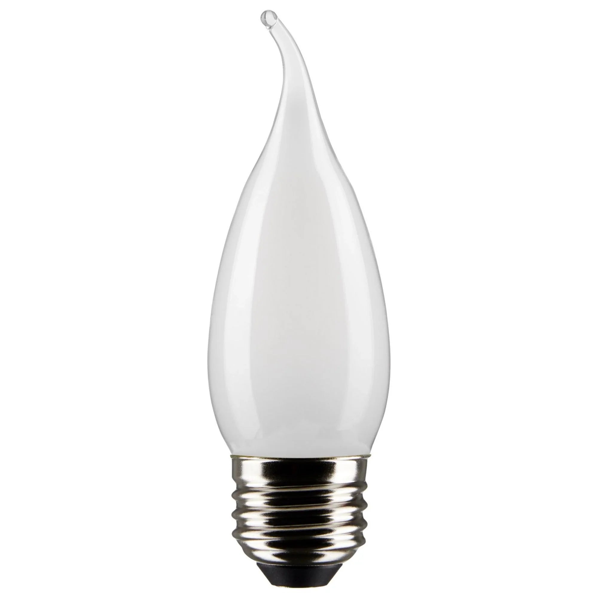 CA10 LED Bulb, 6W, 500lm, 2700K, 60W Equal, E26 Medium Base, Frosted Finish, Pack of 2 - Bees Lighting