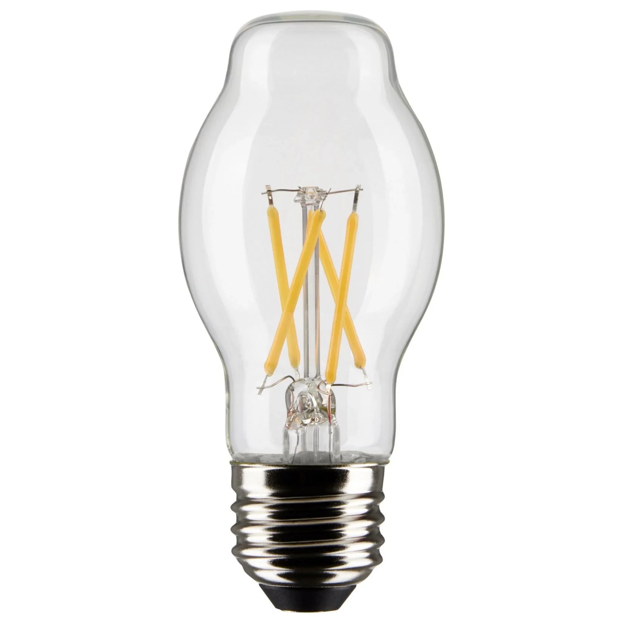 BT15 Filament LED Bulb, 5 Watts, 450lm, 40W Equal, 2700K, E26 Medium Base, Clear, Pack of 2 - Bees Lighting