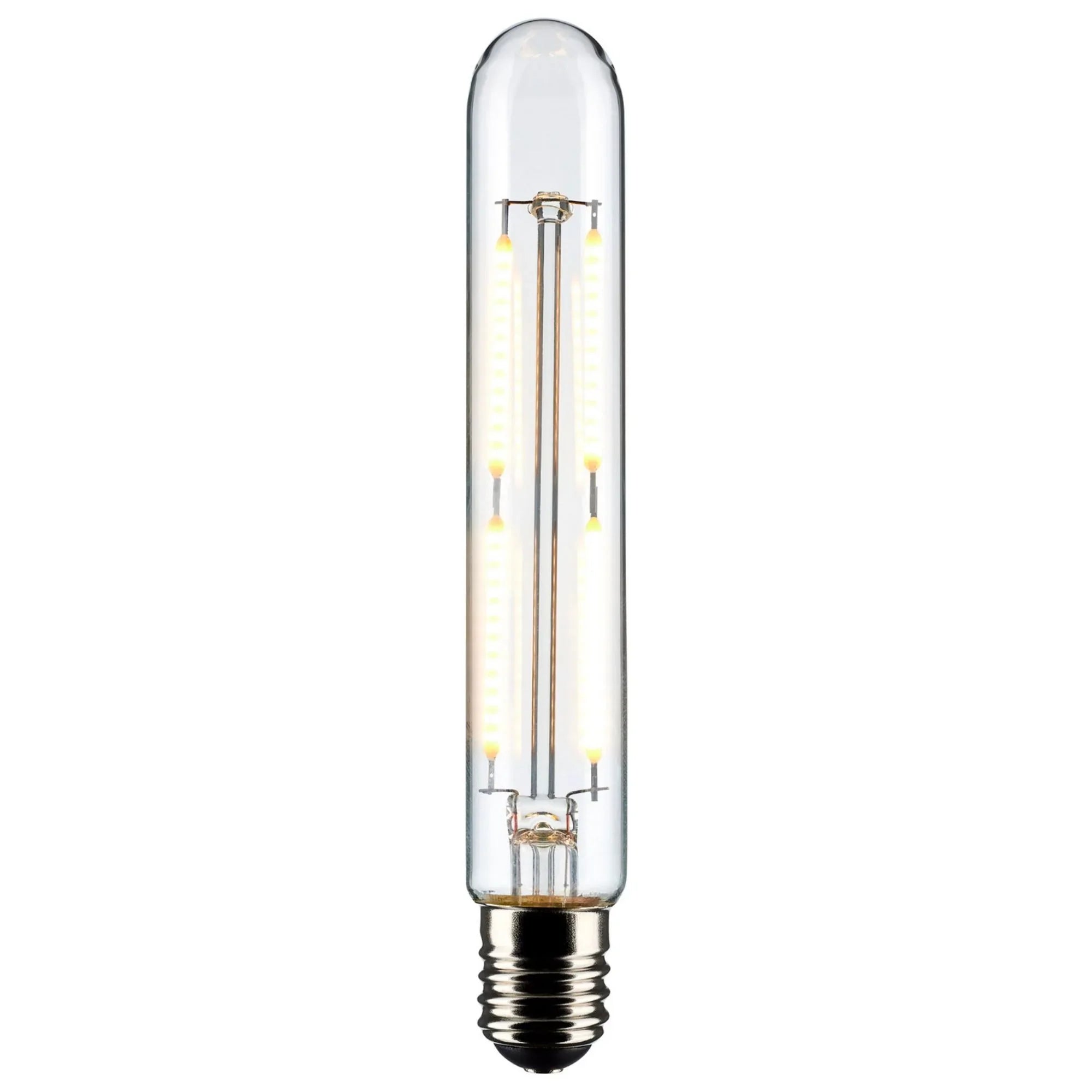 T6.5 LED Single Tube Bulb, 4W, 400lm, 3000K, E17 Intermediate Base, Clear Finish - Bees Lighting