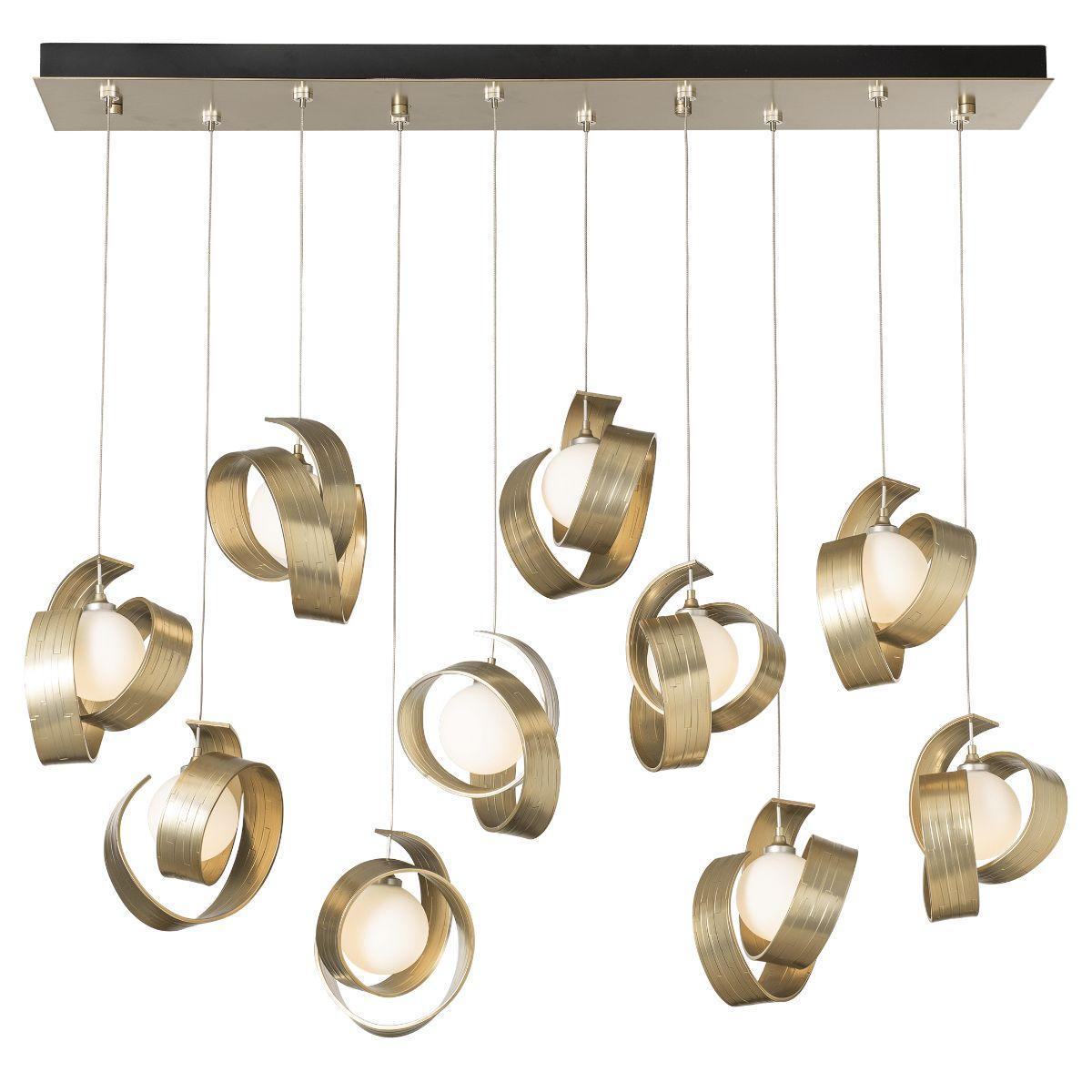 Riza 47 in. 10 lights Linear Pendant Light with Long Height