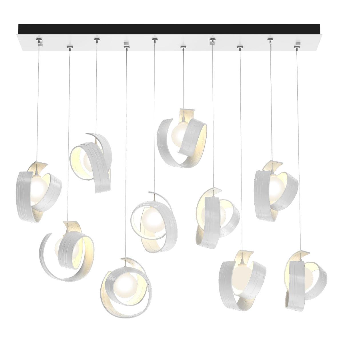 Riza 47 in. 10 lights Linear Pendant Light with Standard Height