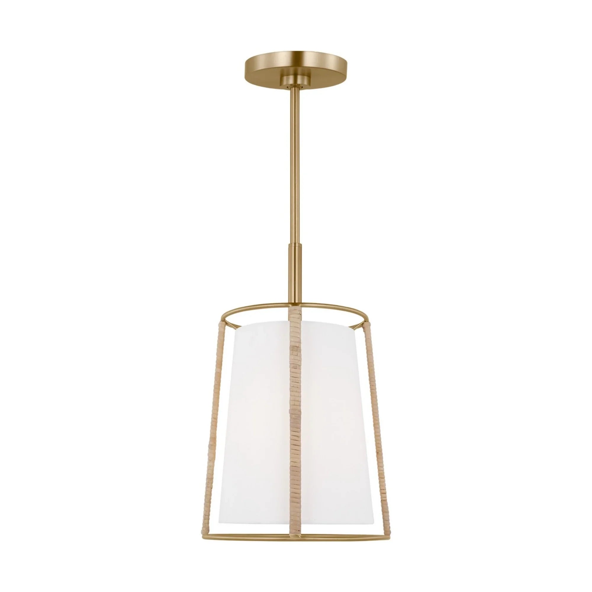 Cortes 10" Medium Hanging Shade, Satin Brass Finish - Bees Lighting