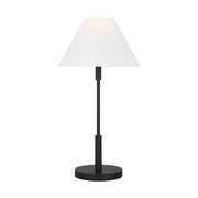 Porteau 23" Medium Table Lamp, Midnight Black Finish - Bees Lighting