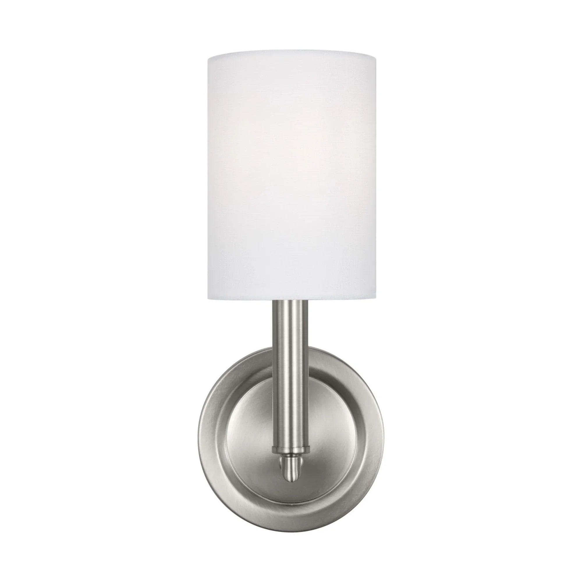 Egmont 12" Wall Sconce, Brushed Steel Finish - Bees Lighting