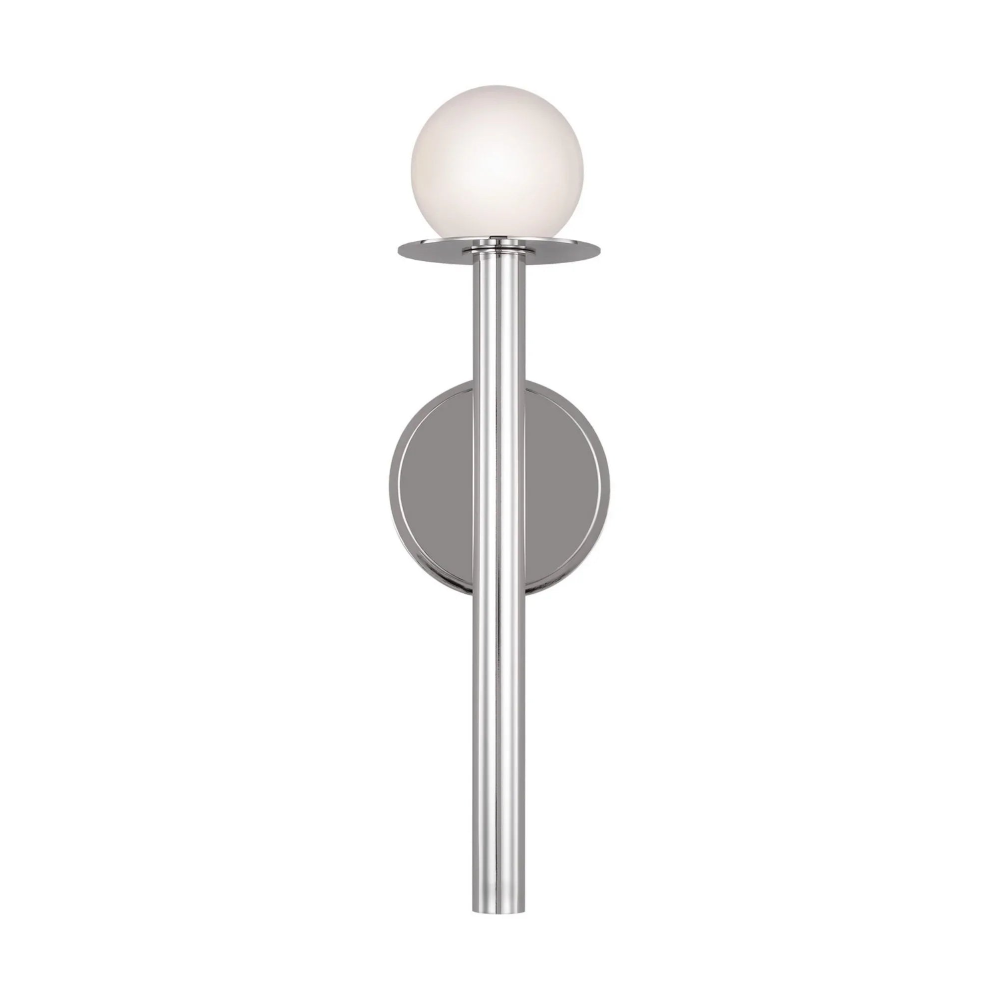 Nodes 17" Single Sconce, Polished Nickel Finish - Bees Lighting