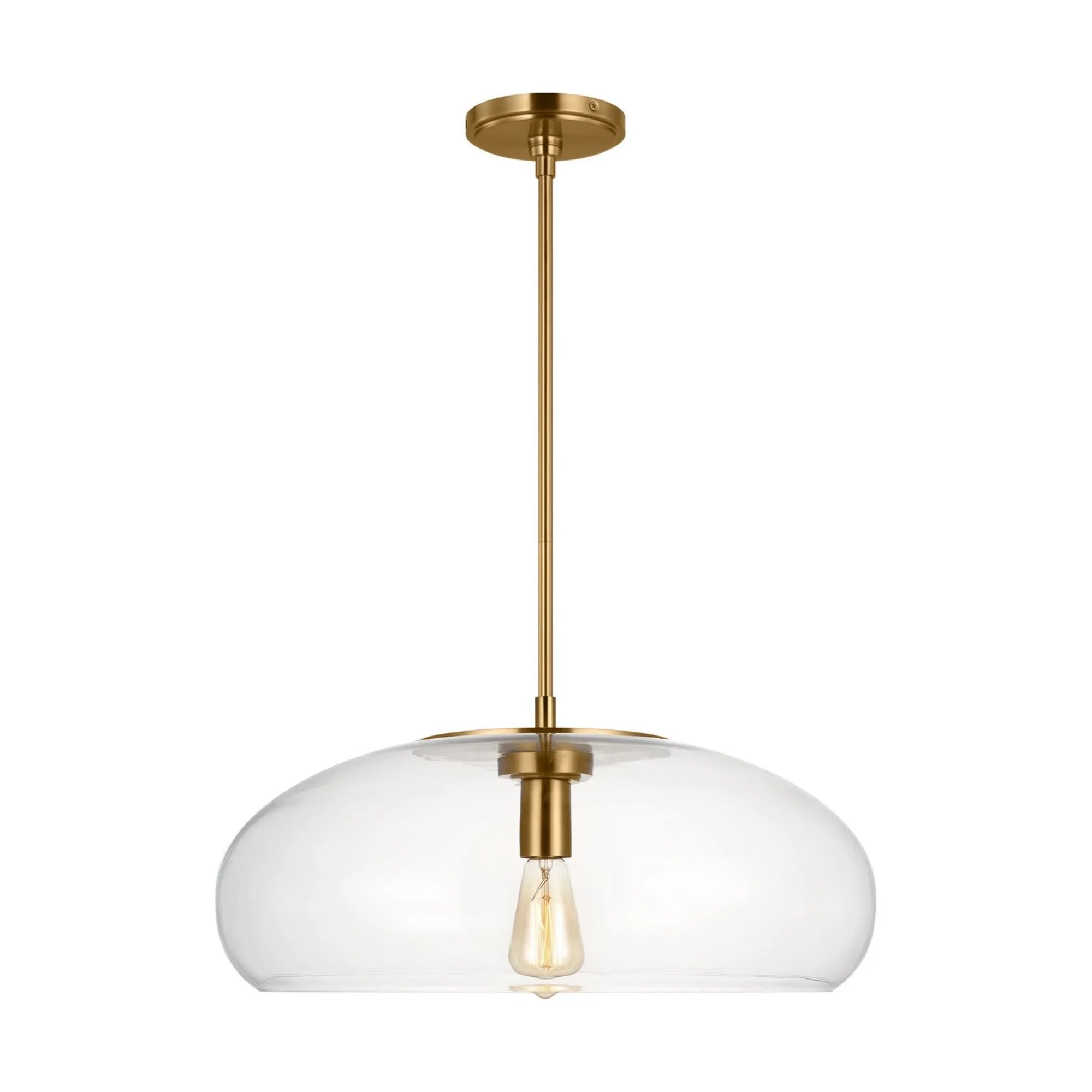 Largo 22" X-Large Pendant, Burnished Brass Finish - Bees Lighting
