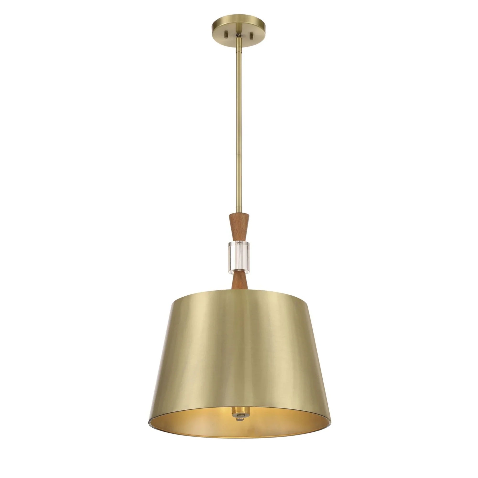 Baratti 18" 3-Light Pendant, Soft Brass Finish - Bees Lighting