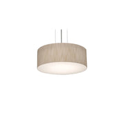 Anton 12" 2-Light Pendant, Satin Nickel & Jute Finish - Bees Lighting