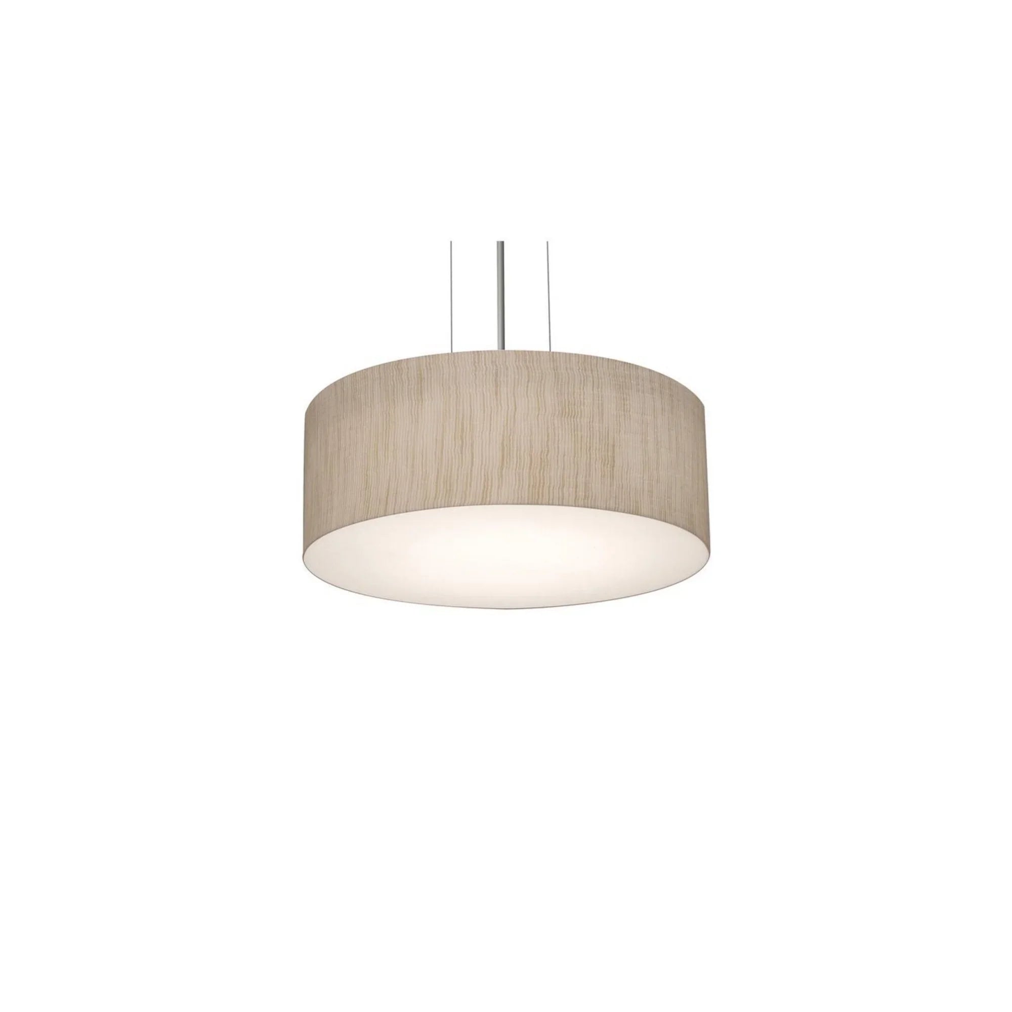 Anton 12" 2-Light Pendant, Satin Nickel & Jute Finish - Bees Lighting