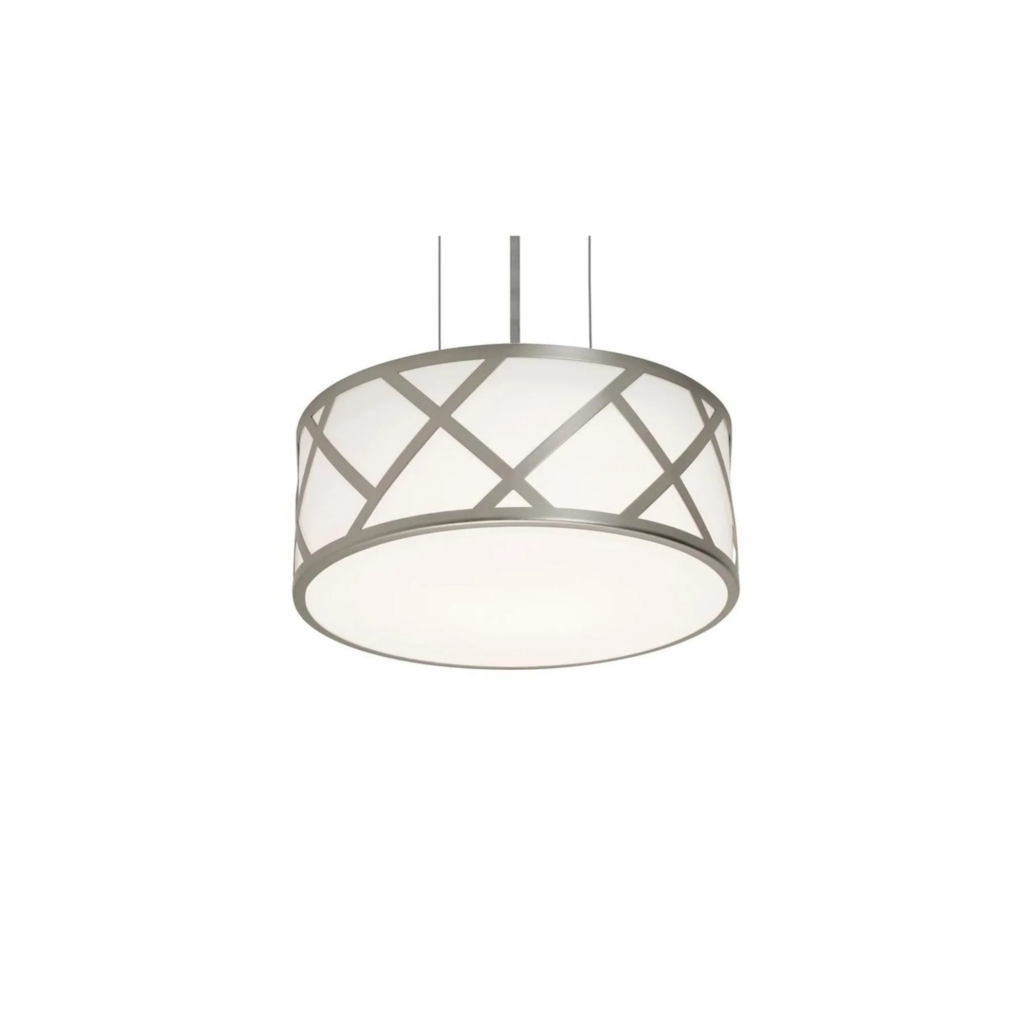 Haven 13" 2-Light Pendant, Satin Nickel Finish - Bees Lighting