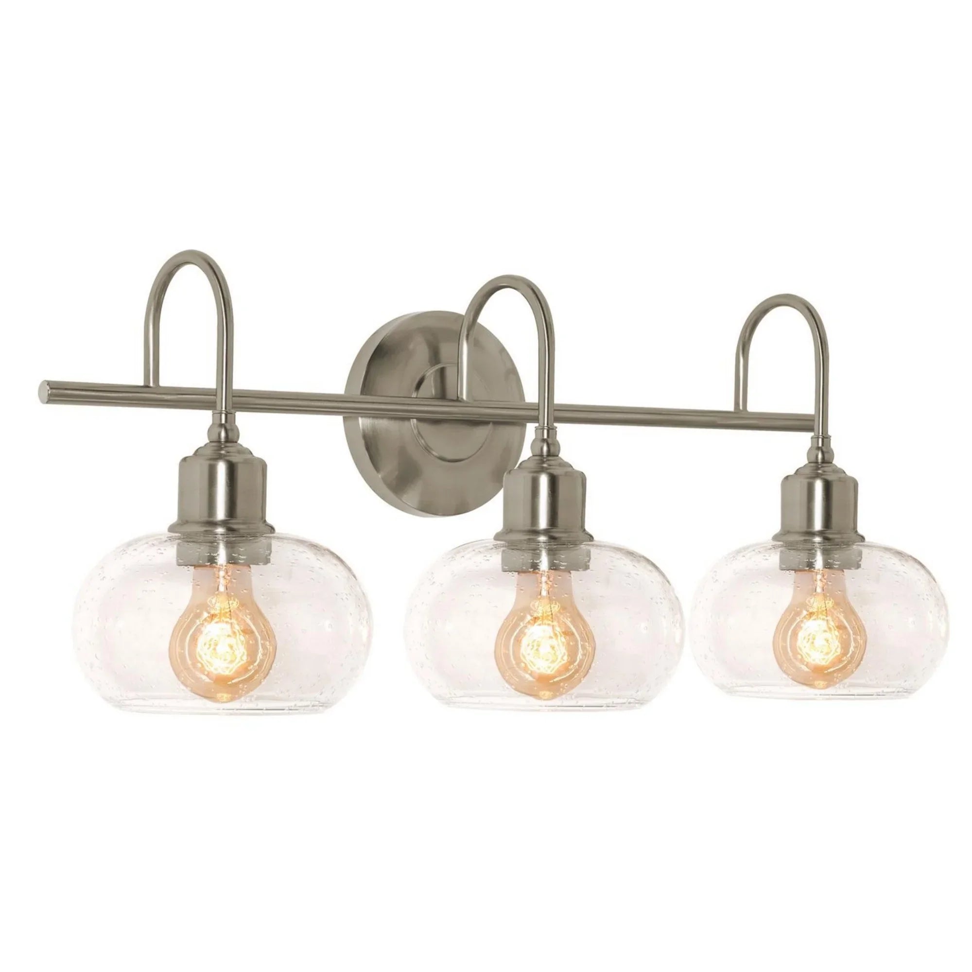 Laney 24" 3-Light Vanity, Satin Nickel Finish - Bees Lighting