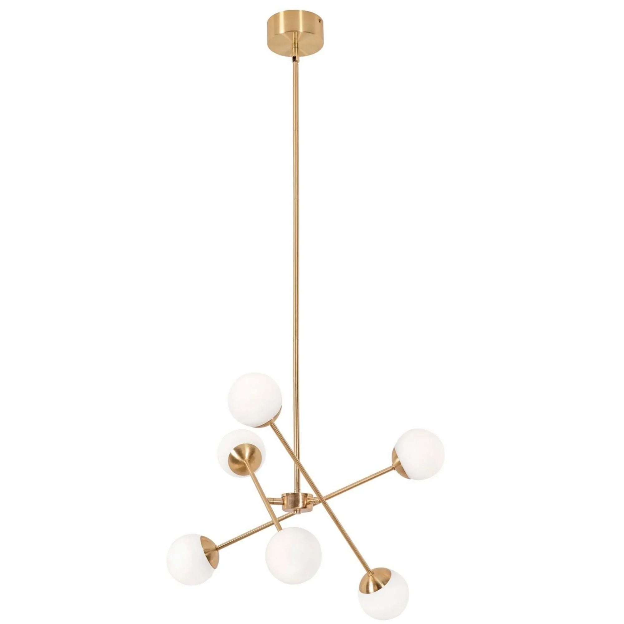 Pearl 24" LED Pendant, Satin Brass Finish - Bees Lighting