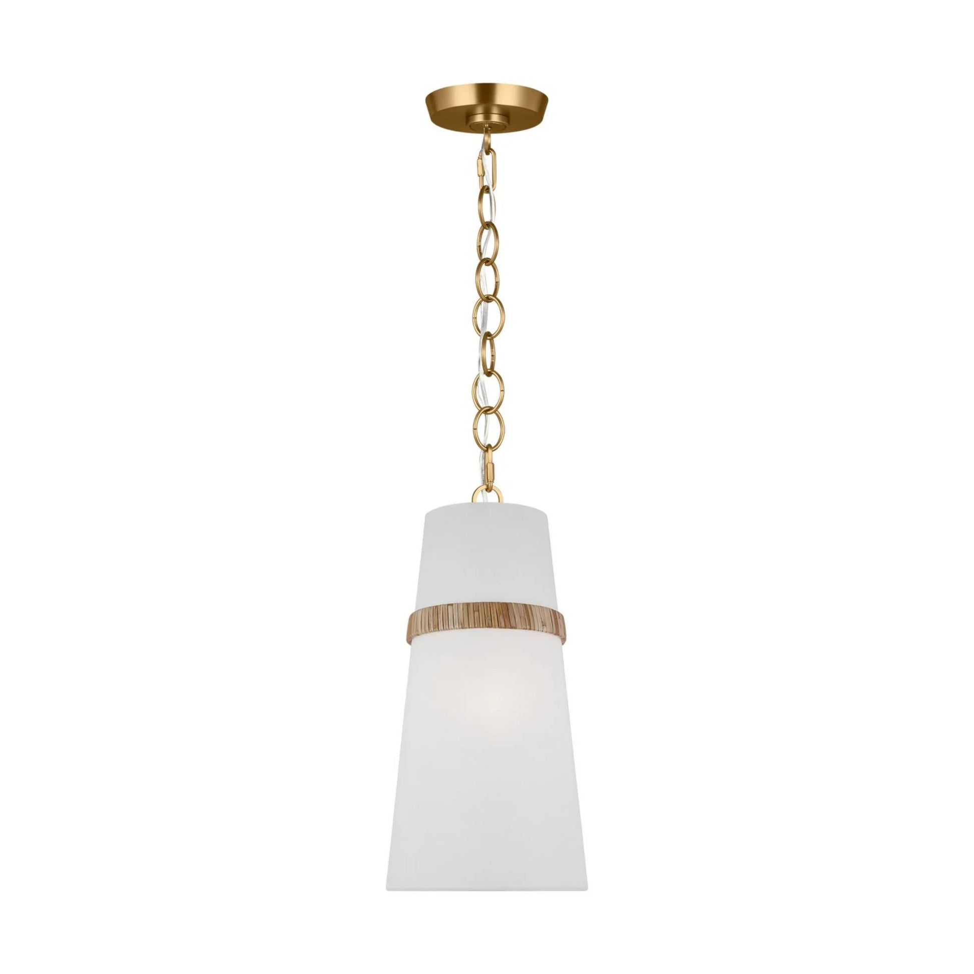 Cordtlandt 8" Small Pendant, Rattan Finish - Bees Lighting