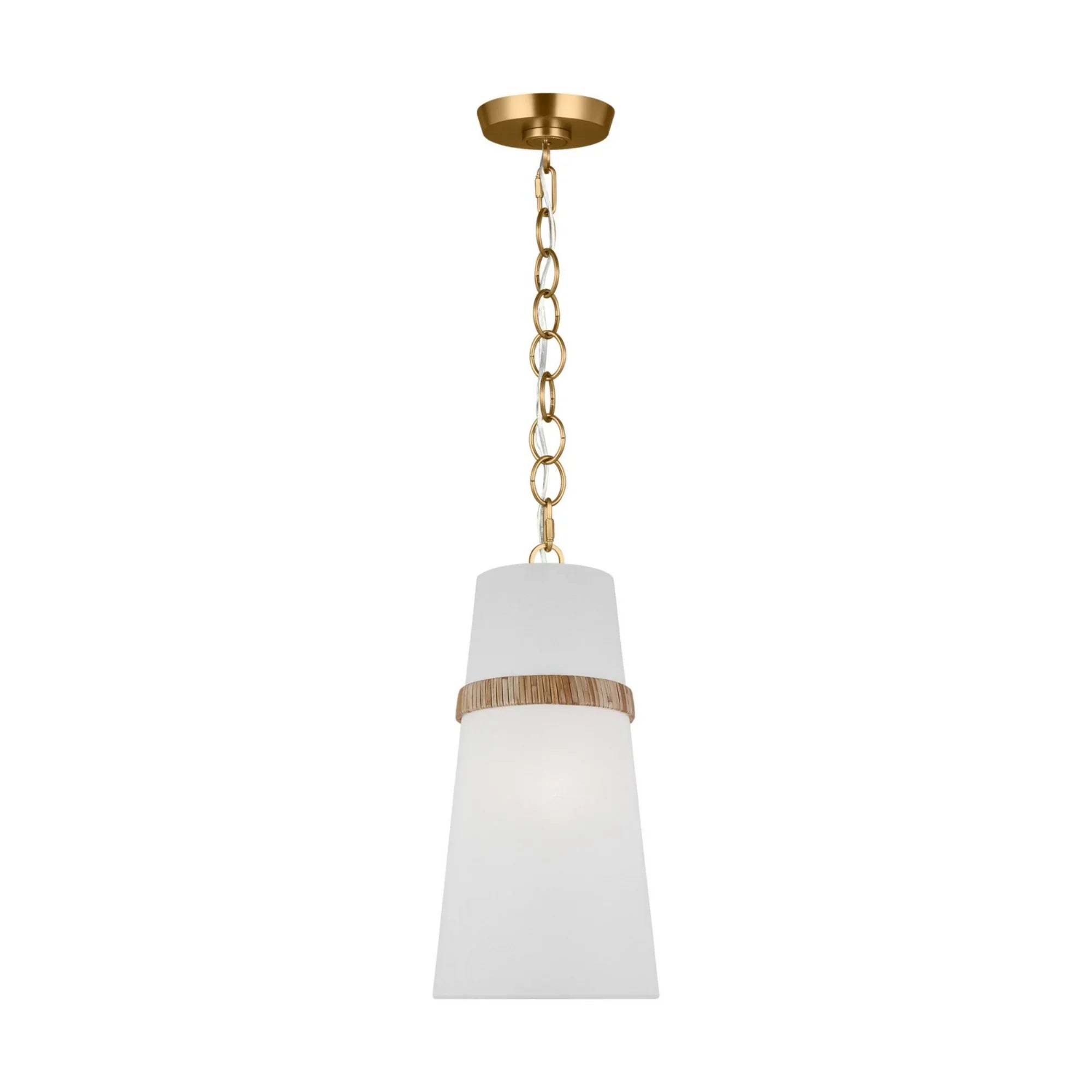 Cordtlandt 8" Small Pendant, Rattan Finish - Bees Lighting