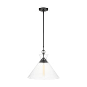 Atlantic 18" Wide Pendant, Aged Iron Finish - Bees Lighting