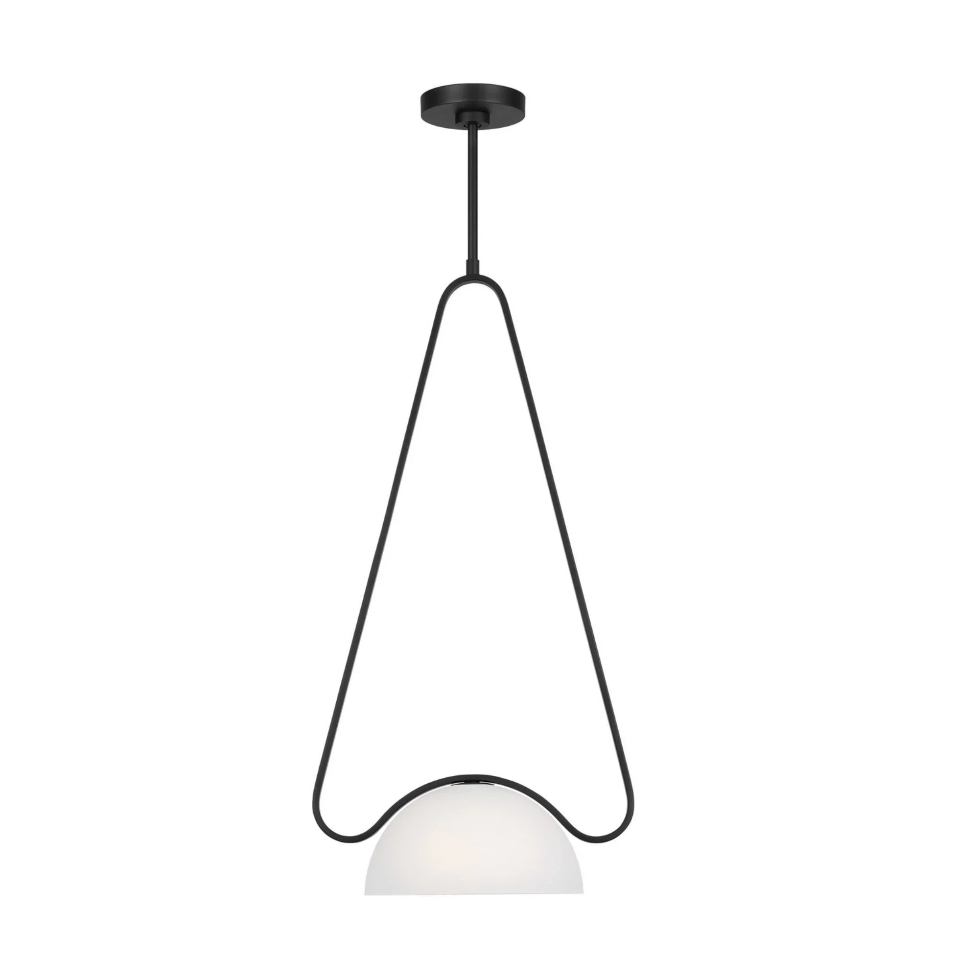 Nido 12" Medium Pendant, Midnight Black Finish - Bees Lighting