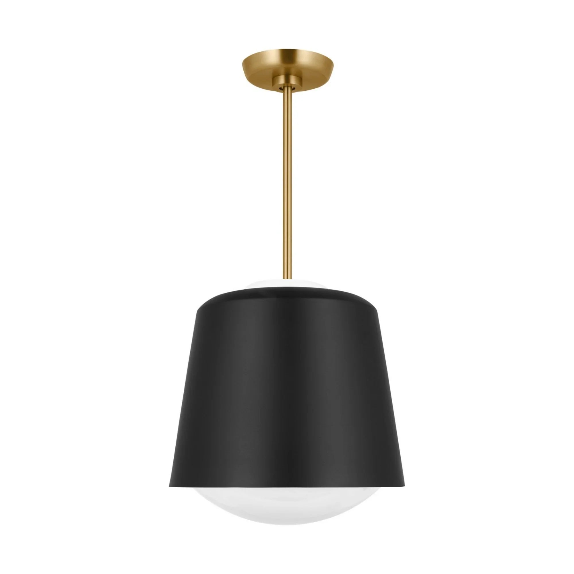 Draper 12" Small Pendant, Midnight Black Finish - Bees Lighting