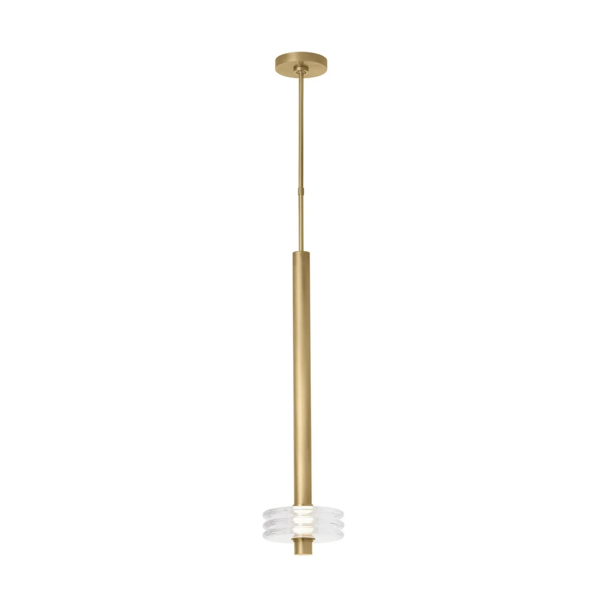 Laurel 30" LED Grand Pendant, 120-277V, Natural Brass Finish - Bees Lighting