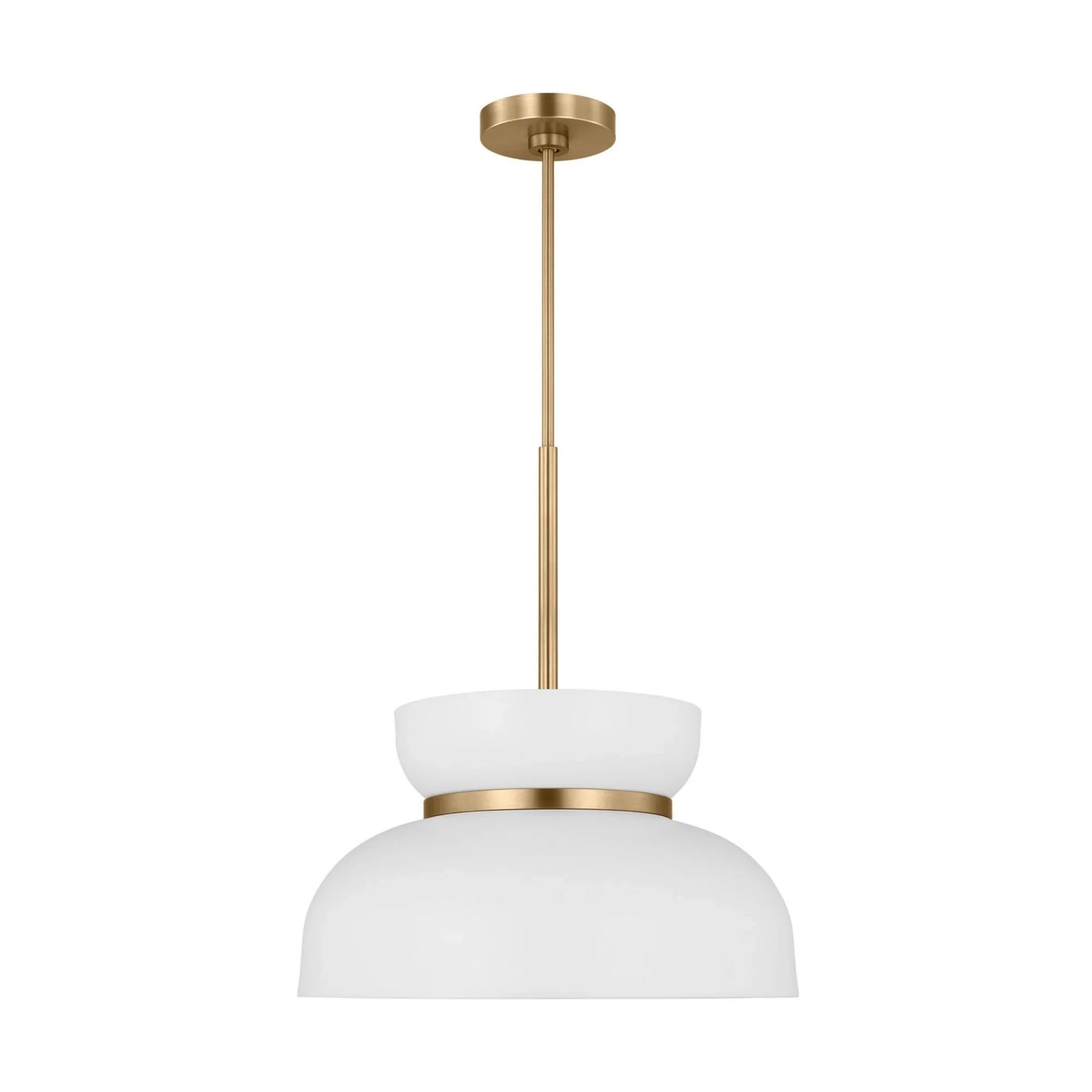 Pemberton 12" Pendant, Matte White Finish - Bees Lighting