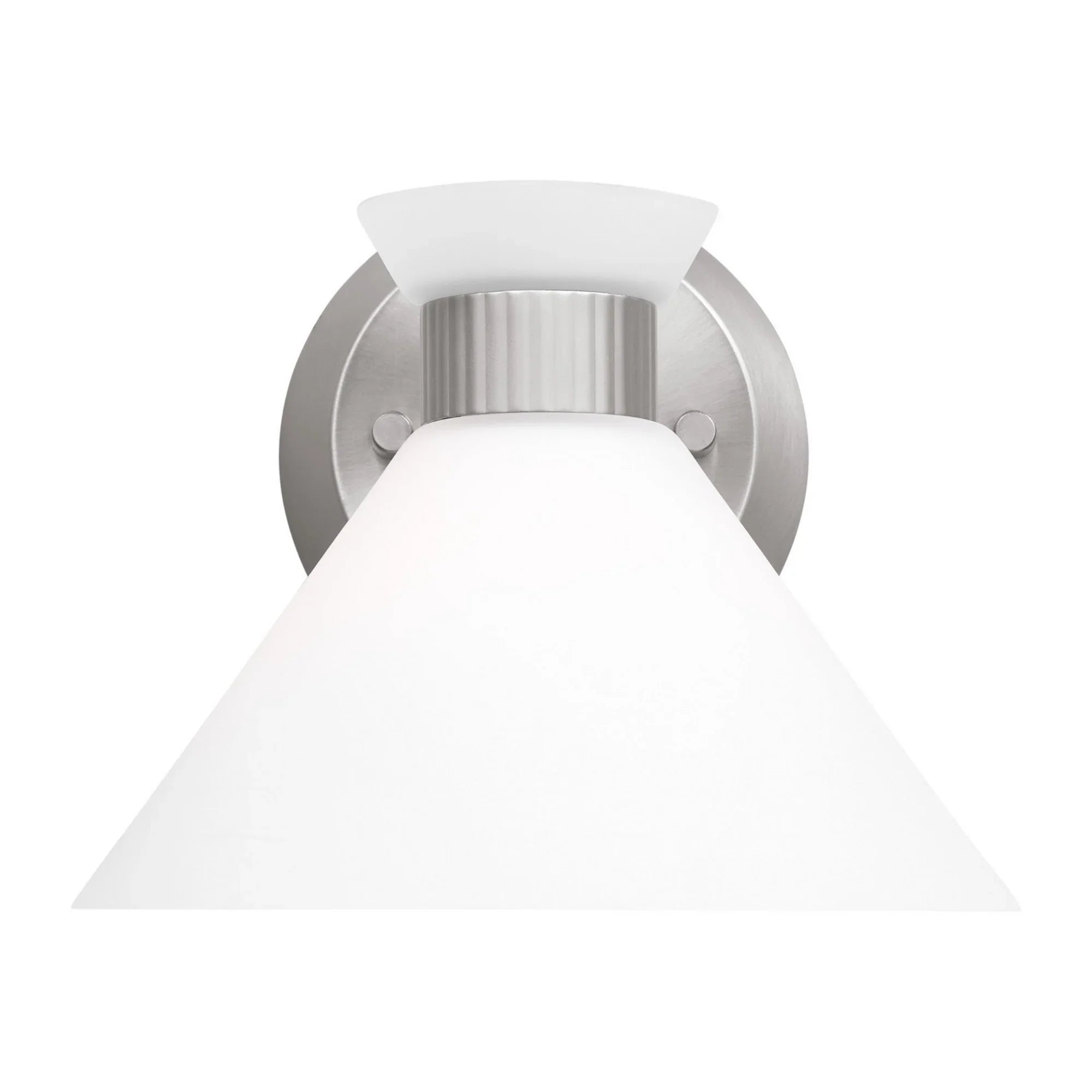 Belcarra 8" Small Bath Sconce, Brushed Steel Finish - Bees Lighting