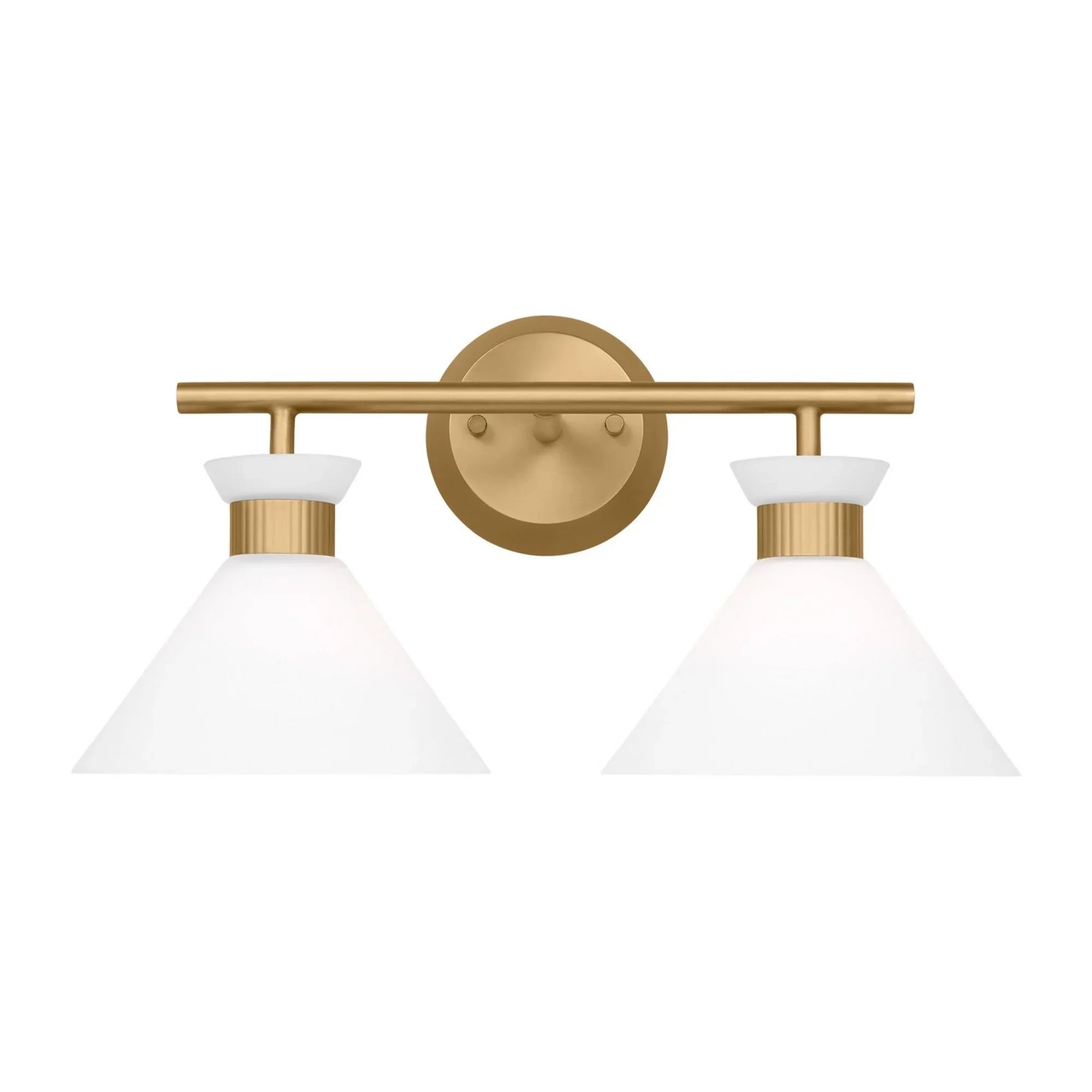 Belcarra 17" 2-Light Bathroom Vanity, Satin Brass Finish - Bees Lighting