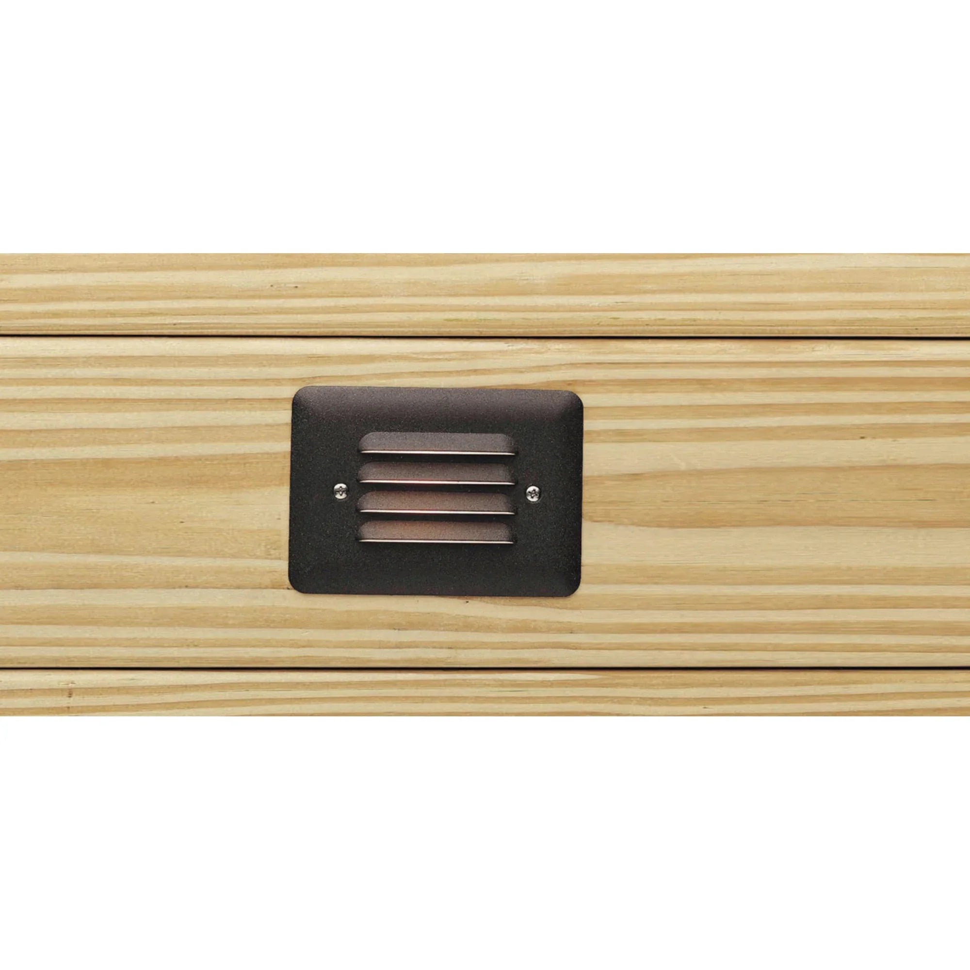 12V Landscape Mini Louvered Step Light Textured Architectural Bronze - Bees Lighting