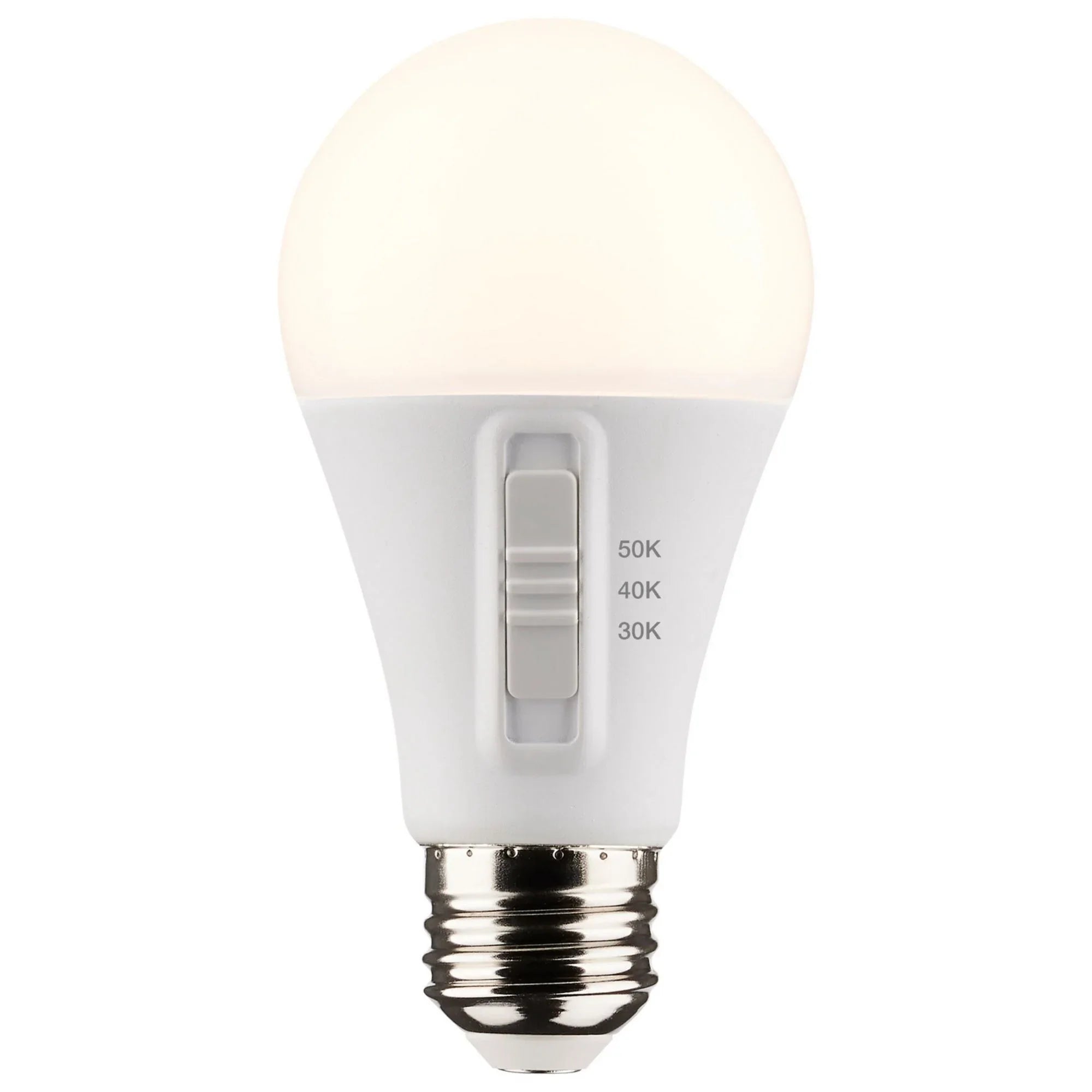A19 LED Bulb, 12 Watts, 1100 Lumens, Selectable 30K|40K|50K, 75W Equal, E26 Medium Base - Bees Lighting