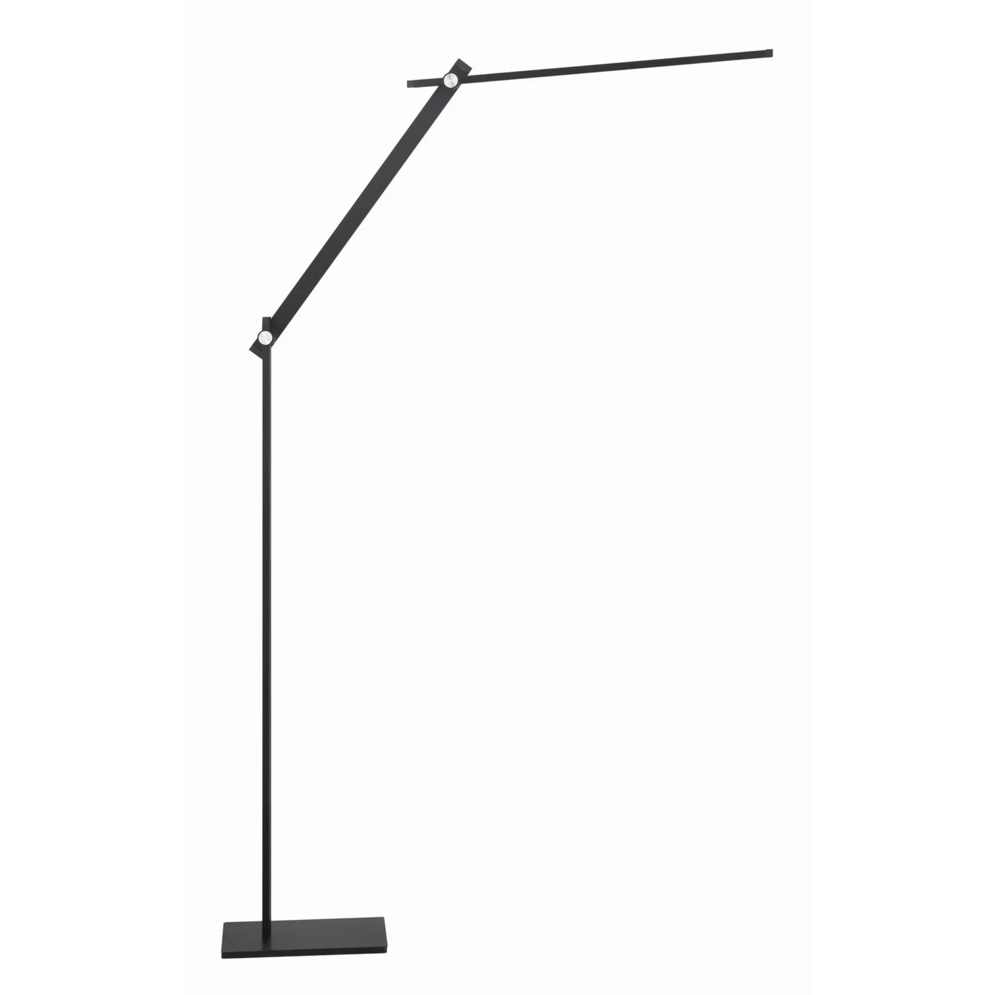 Task Portables Adjustable LED Floor Lamp, Anodized Brush Coal Finish - Bees Lighting