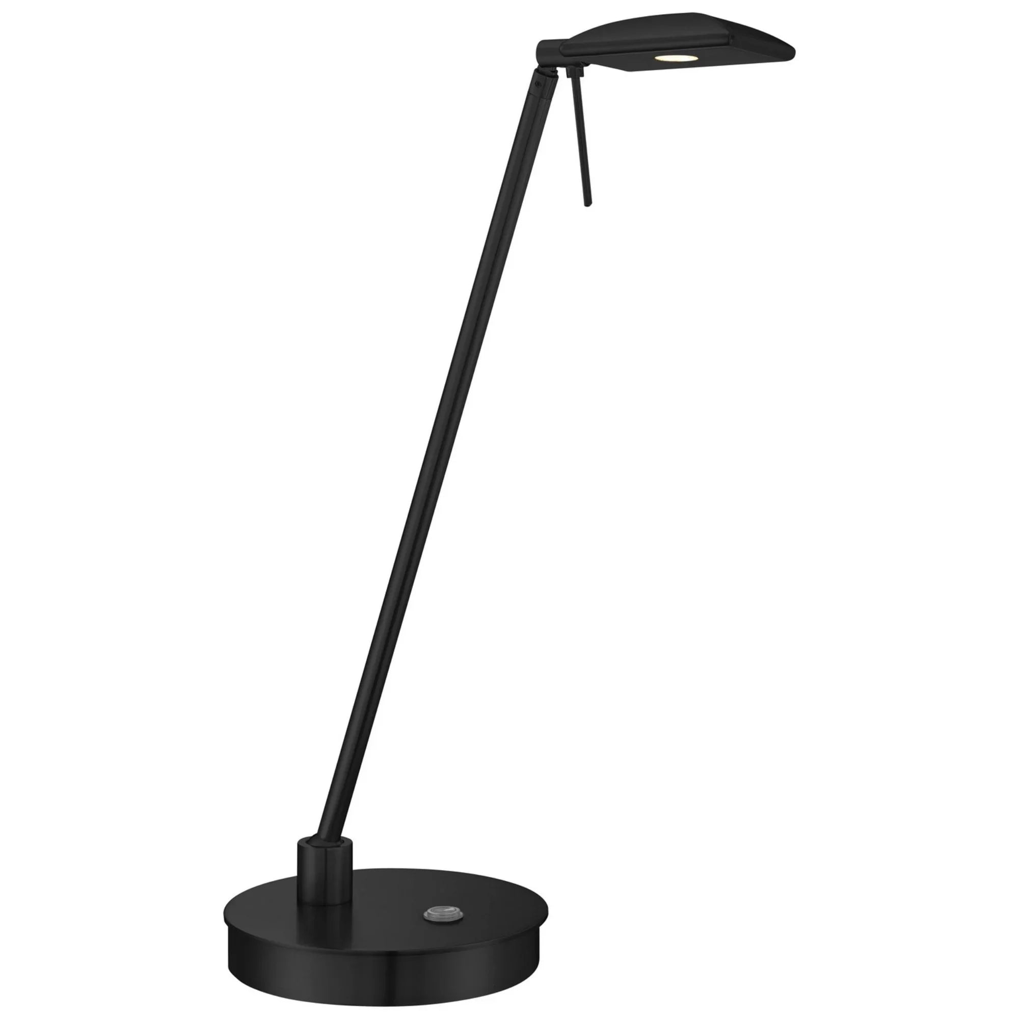 Task Portable LED Table Lamp, Coal Finish, Square Head - Bees Lighting