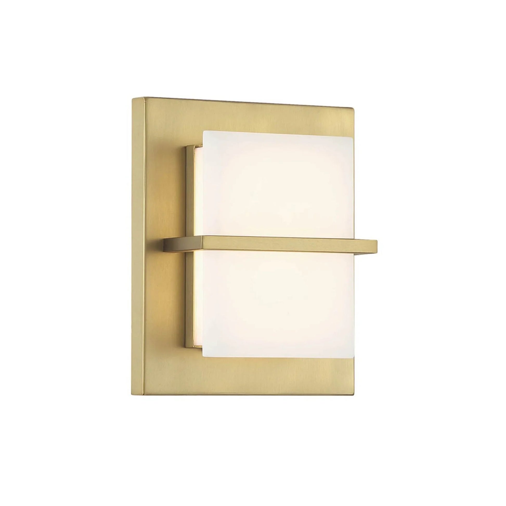 Tarnos 8" LED Wall Sconce, Soft Brass Finish - Bees Lighting