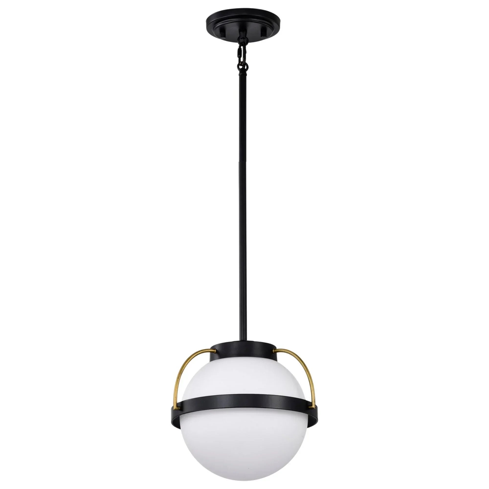 Lakeshore 1 Light Pendant Light, White Opal Glass - Bees Lighting