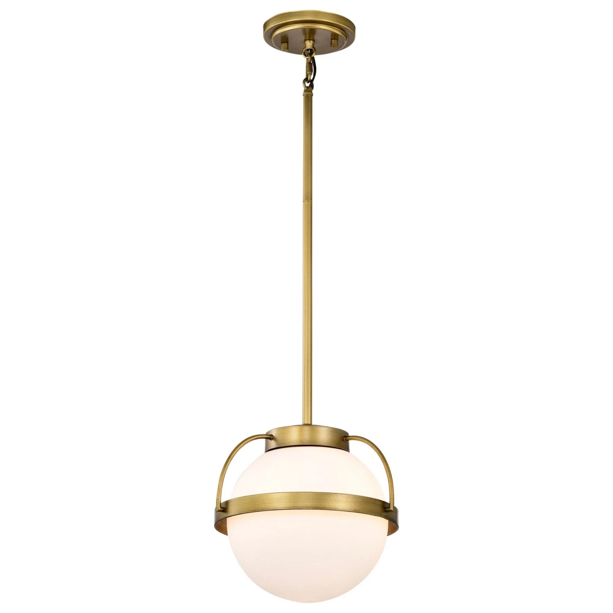 Lakeshore 10" Pendant, Natural Brass Finish - Bees Lighting