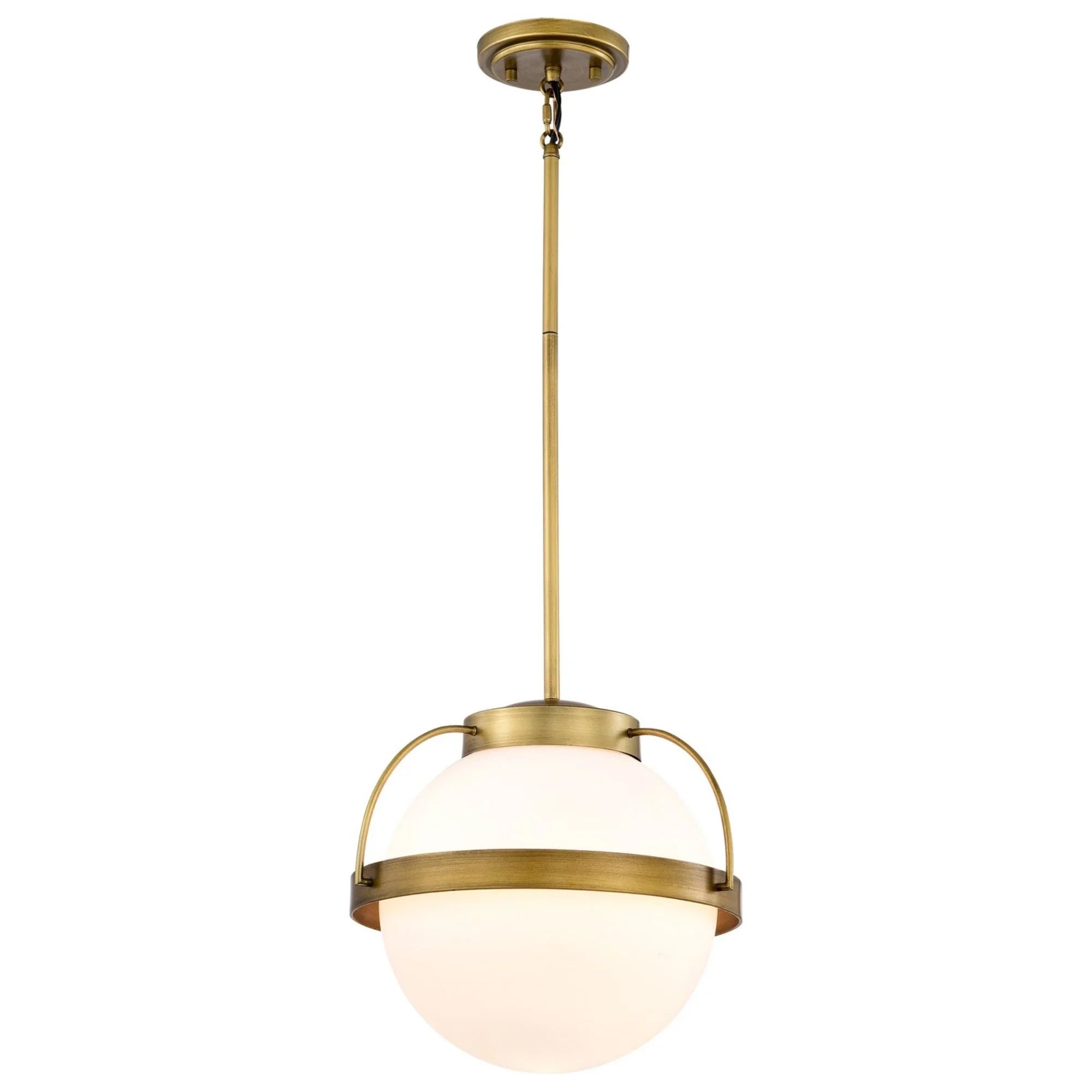 Lakeshore 13" Pendant, Natural Brass Finish - Bees Lighting