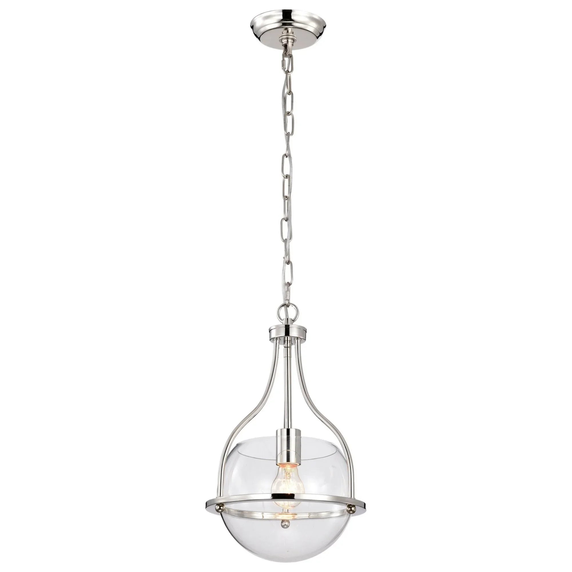 Amado 10" Pendant, Polished Nickel Finish - Bees Lighting