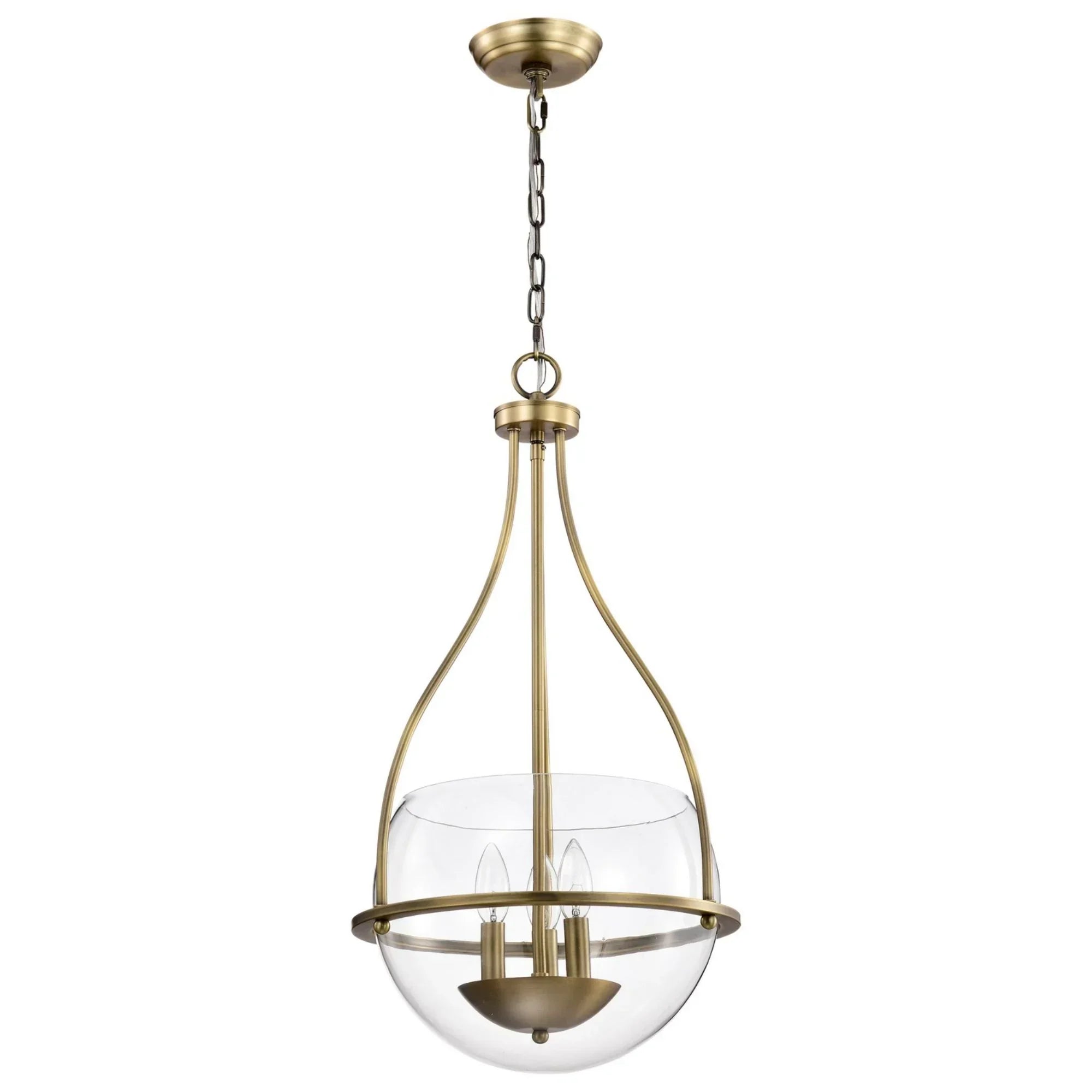 Amado Pendant Light, Clear Glass - Bees Lighting