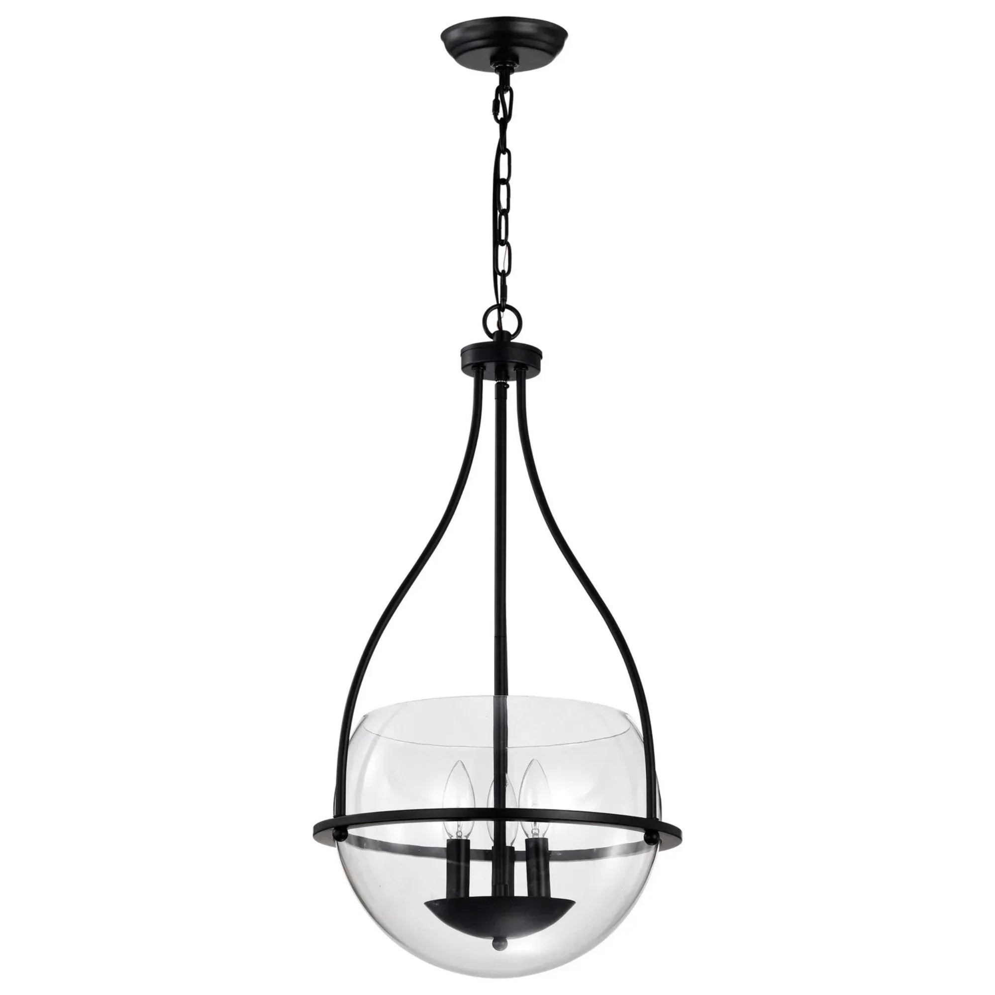 Amado Pendant Light, Clear Glass - Bees Lighting