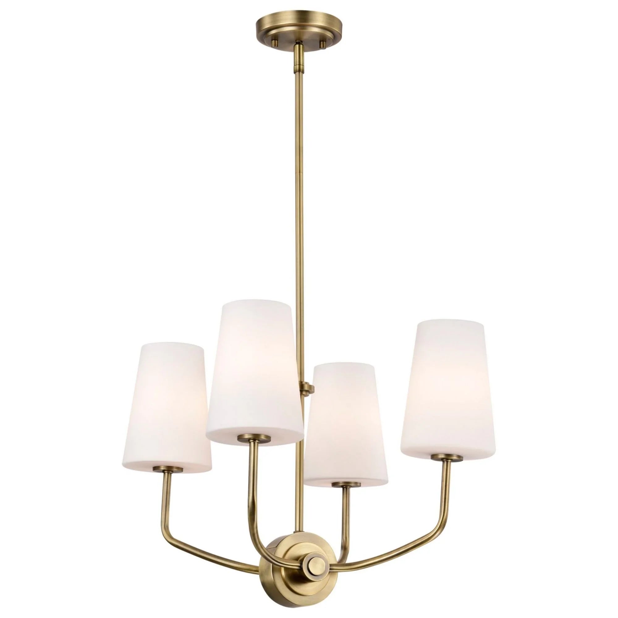 Cordello 18 in. 4 lights Chandelier Vintage Brass Finish - Bees Lighting