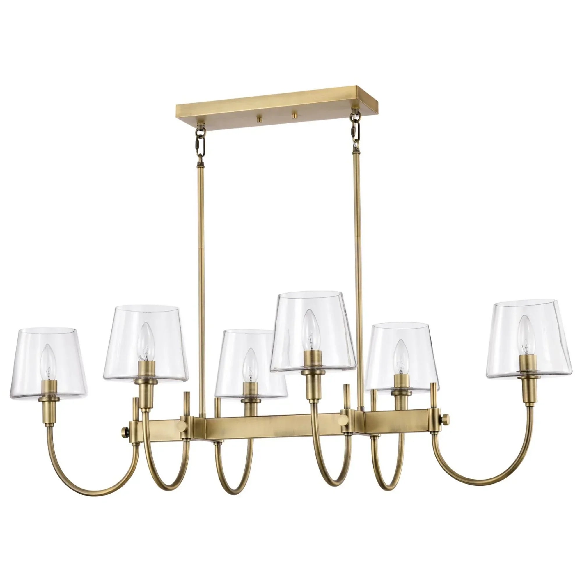 Brookside Pendant Light, Clear Glass - Bees Lighting