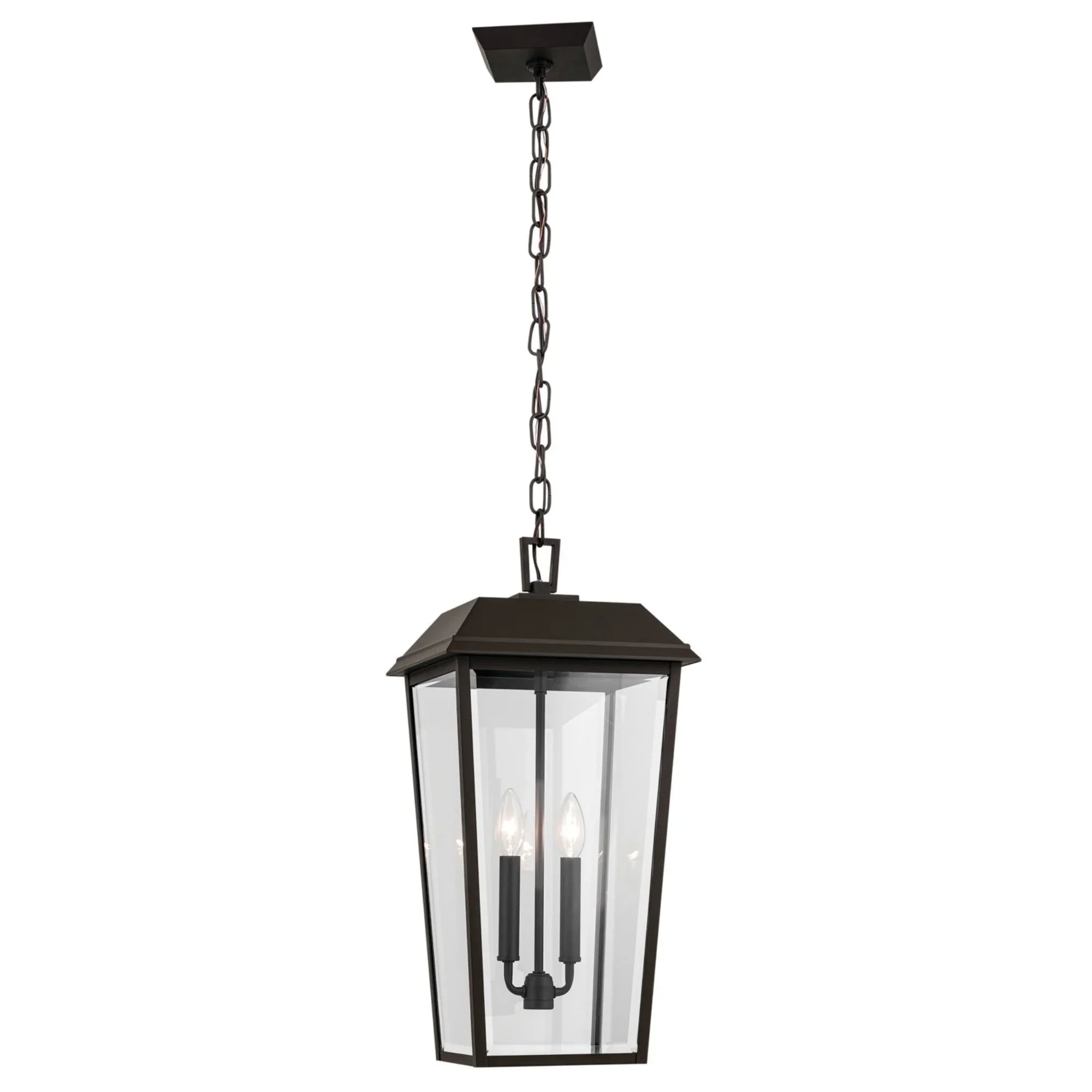 Mathus 22" 2-Light Outdoor Pendant, Olde Bronze Finish - Bees Lighting